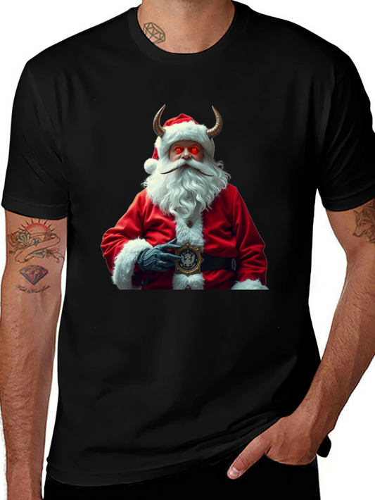 Devil Santa T-Shirt - Holiday Horror Graphic Tee