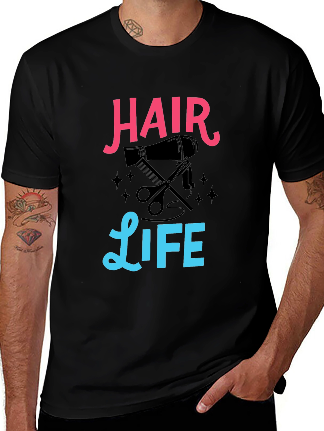 Hair Life T-Shirt - Barber Stylist Tee