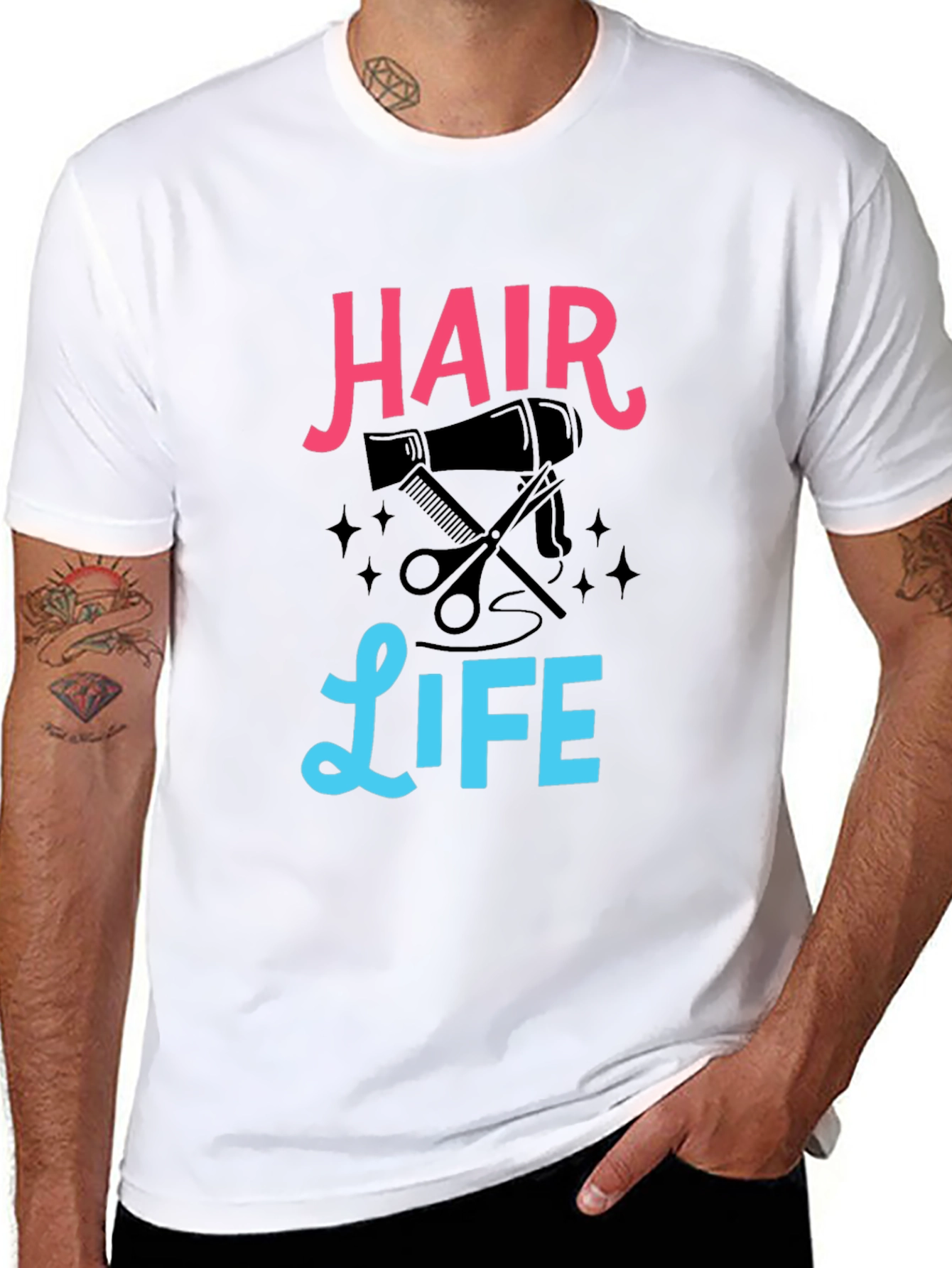 Hair Life T-Shirt - Barber Stylist Tee