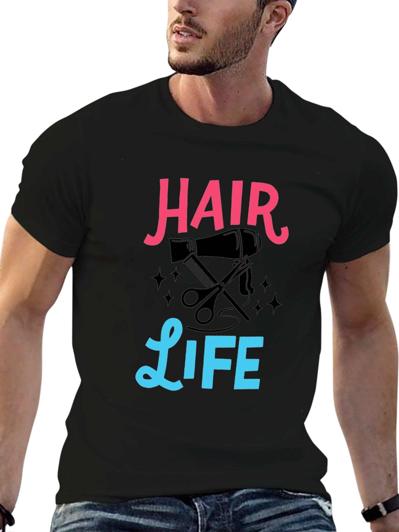 Hair Life T-Shirt - Barber Stylist Tee