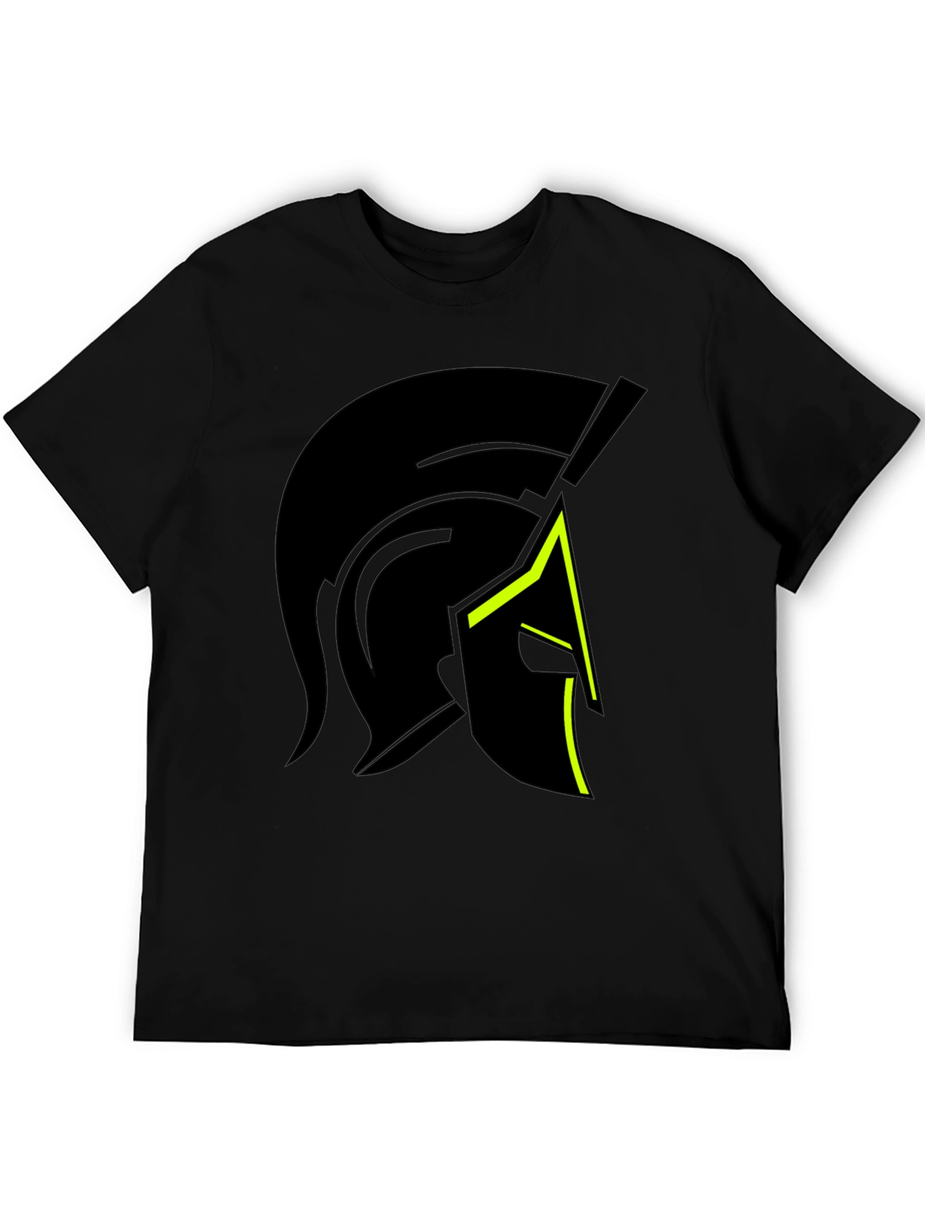 Spartan Helmet Graphic Black T-Shirt