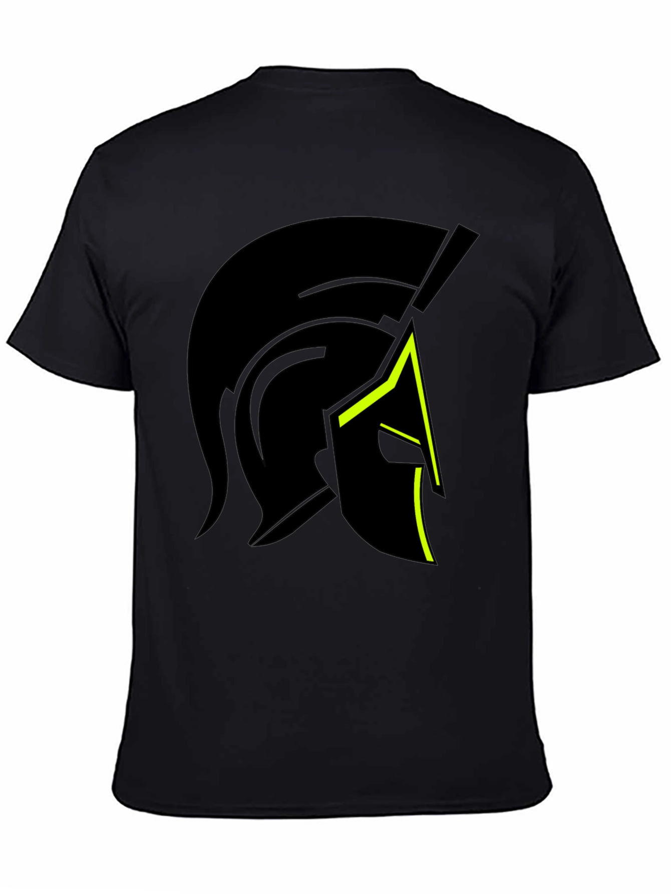 Spartan Helmet Graphic Black T-Shirt
