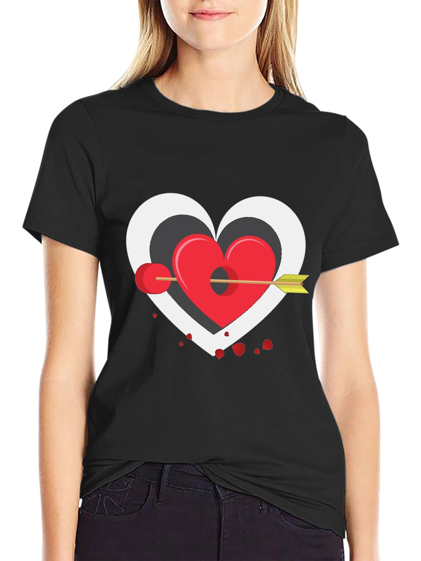 Heart Target T-Shirt - Cupids Aim