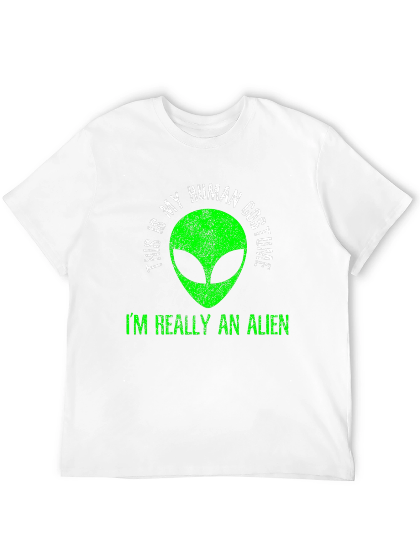 Human Costume Alien T-Shirt - Funny Graphic Tee