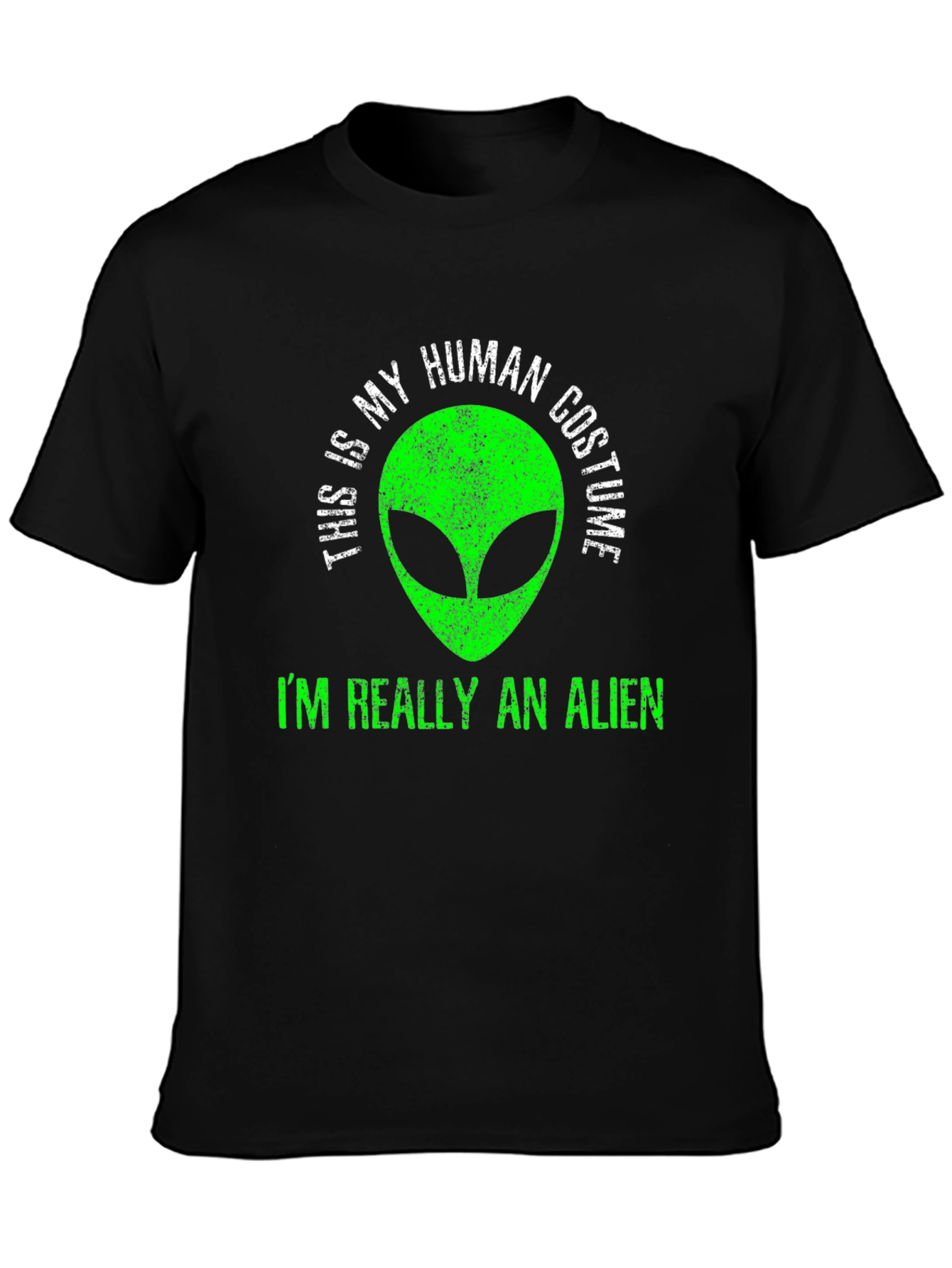 Human Costume Alien T-Shirt - Funny Graphic Tee
