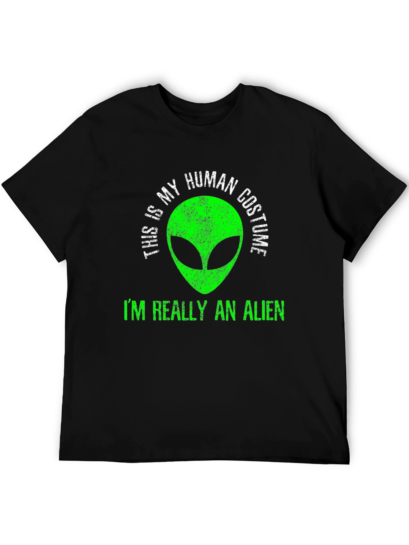 Human Costume Alien T-Shirt - Funny Graphic Tee