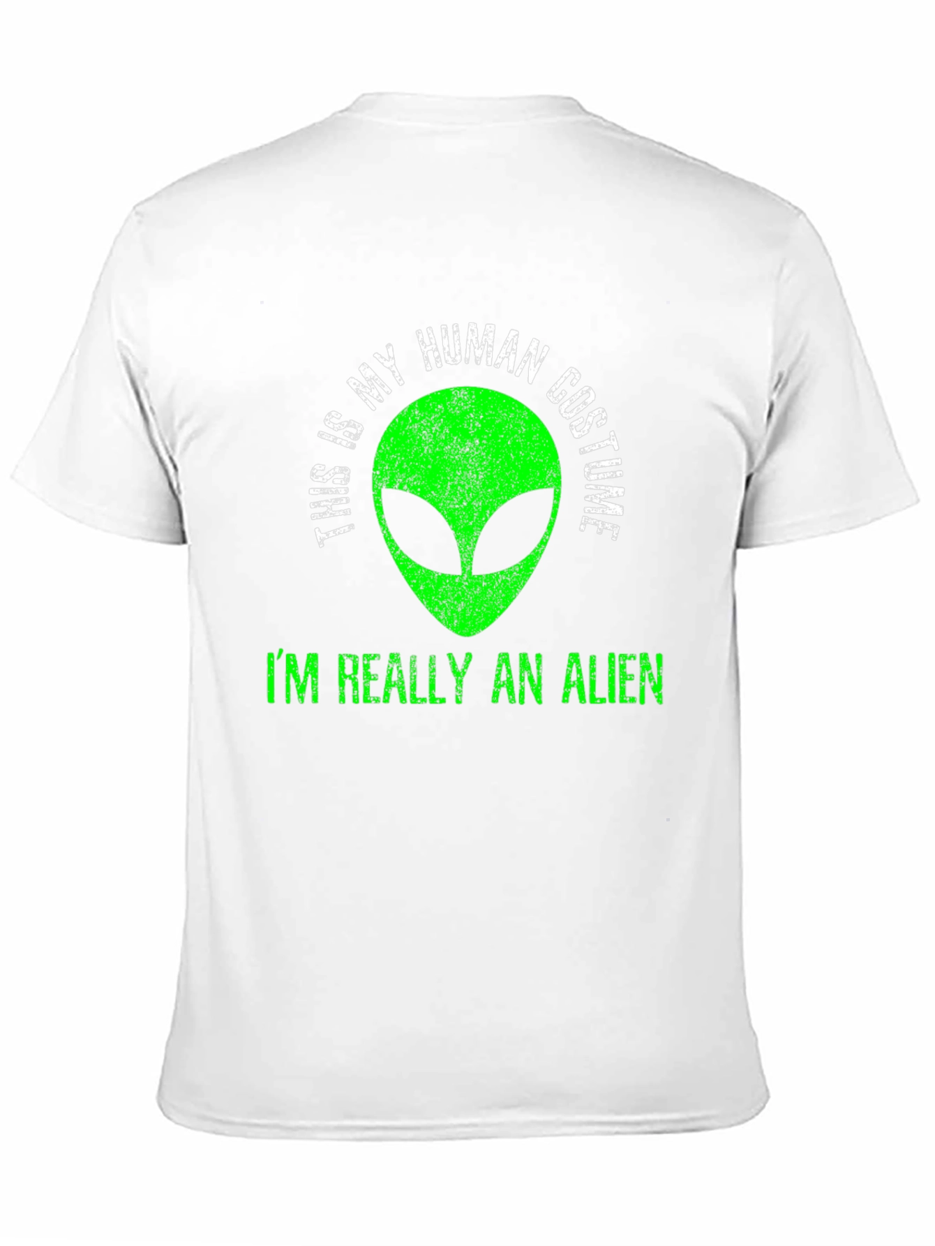 Human Costume Alien T-Shirt - Funny Graphic Tee