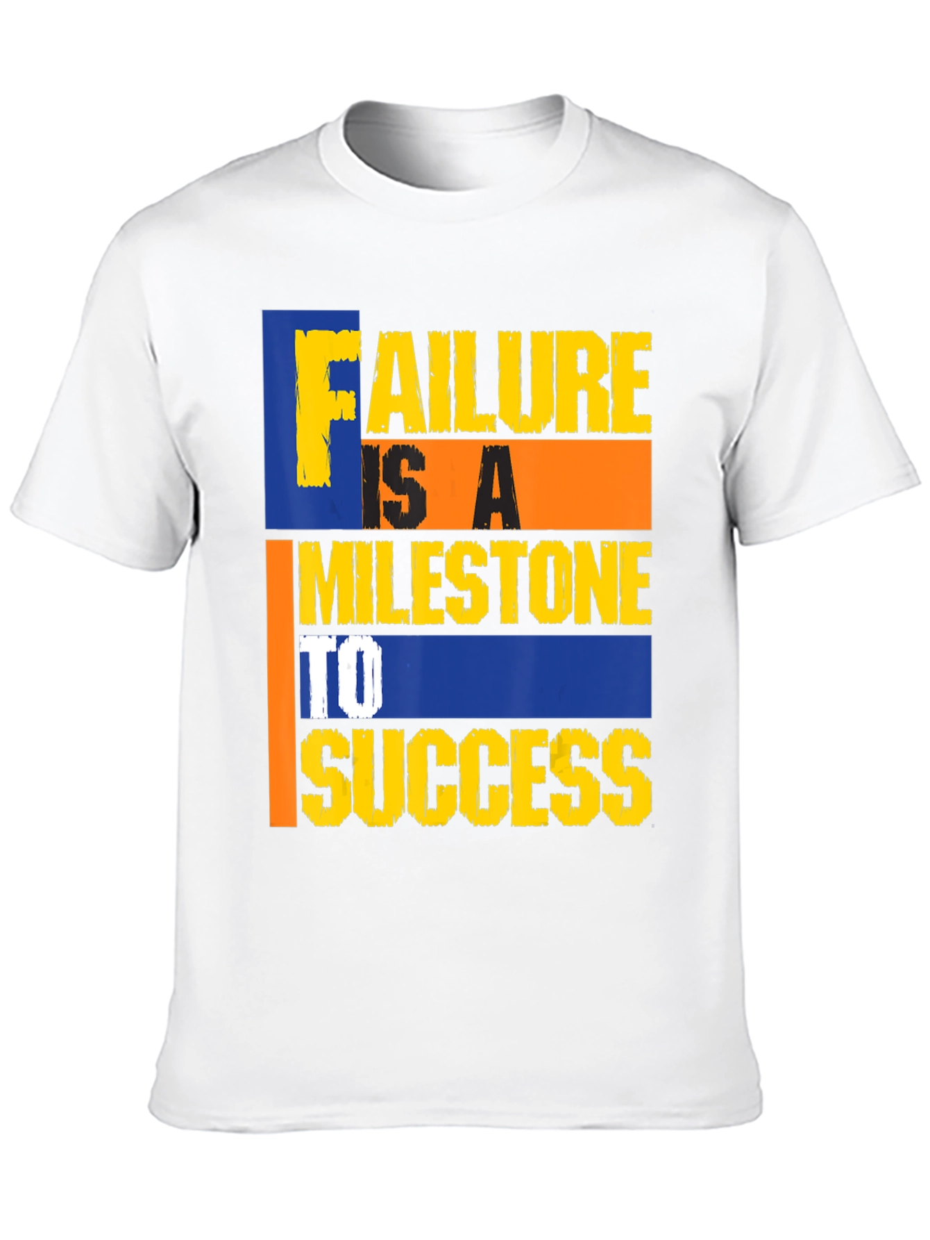 Motivational Failure Milestone to Success Black Tee