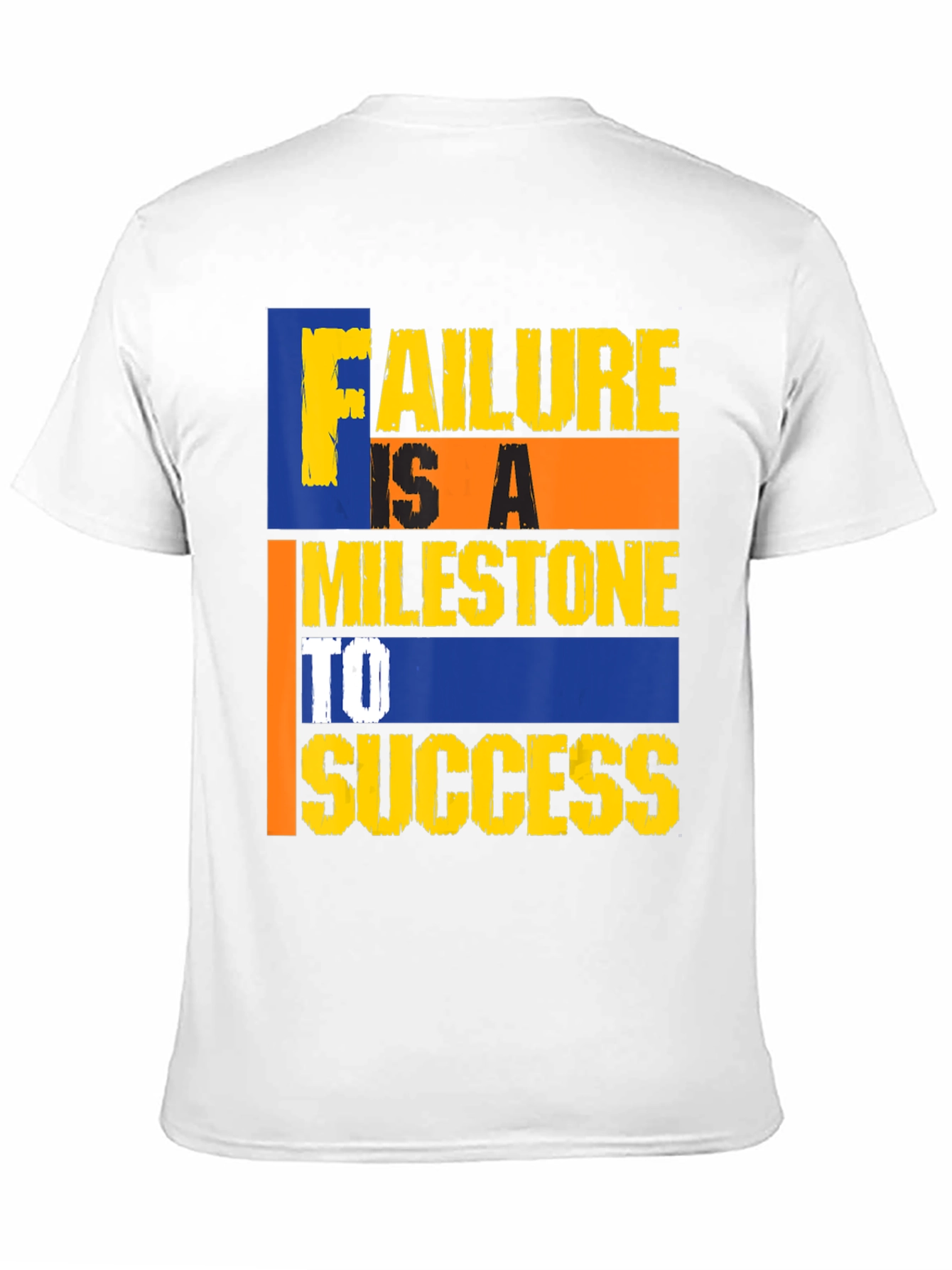 Motivational Failure Milestone to Success Black Tee