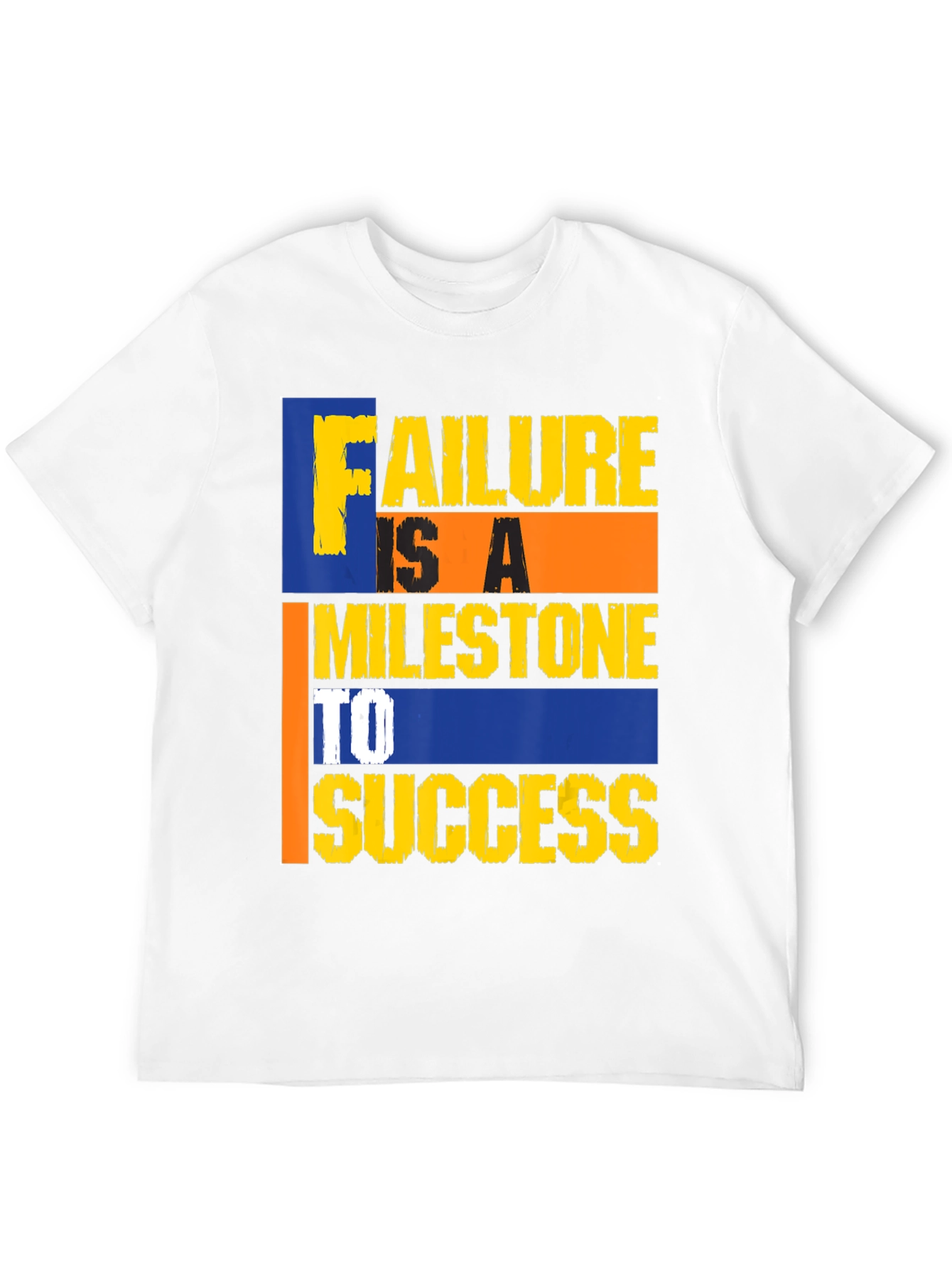 Motivational Failure Milestone to Success Black Tee