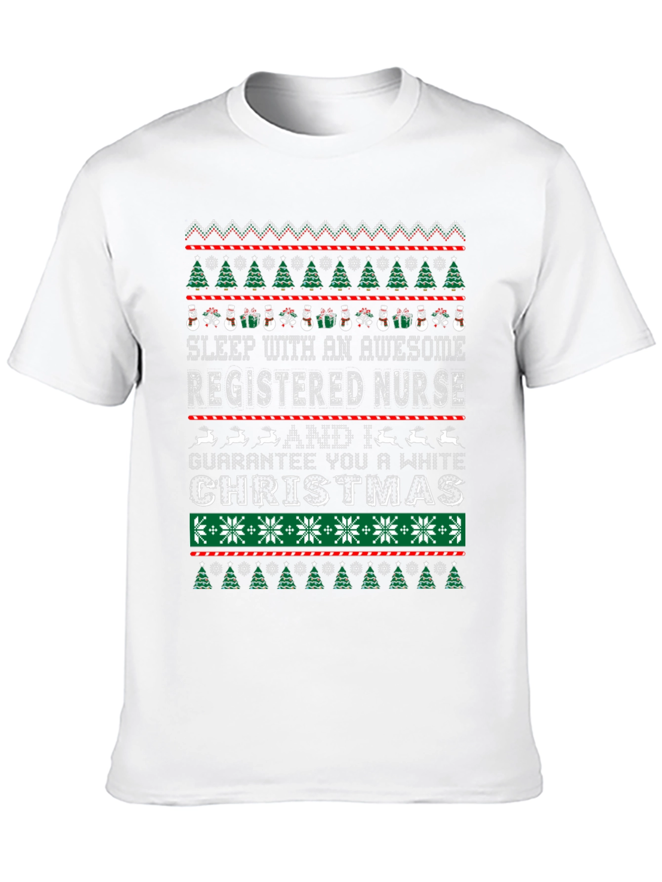 Registered Nurse Christmas Graphic T-Shirt