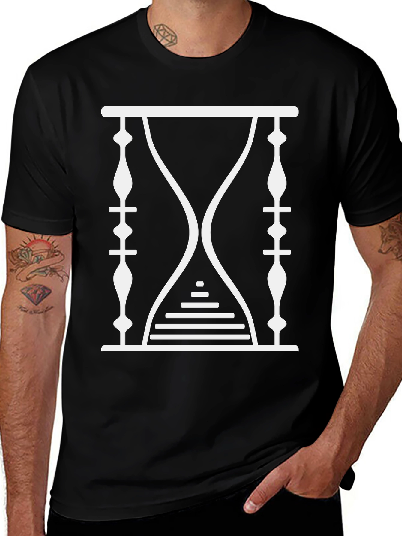 Hourglass Graphic T-Shirt - Timeless Style