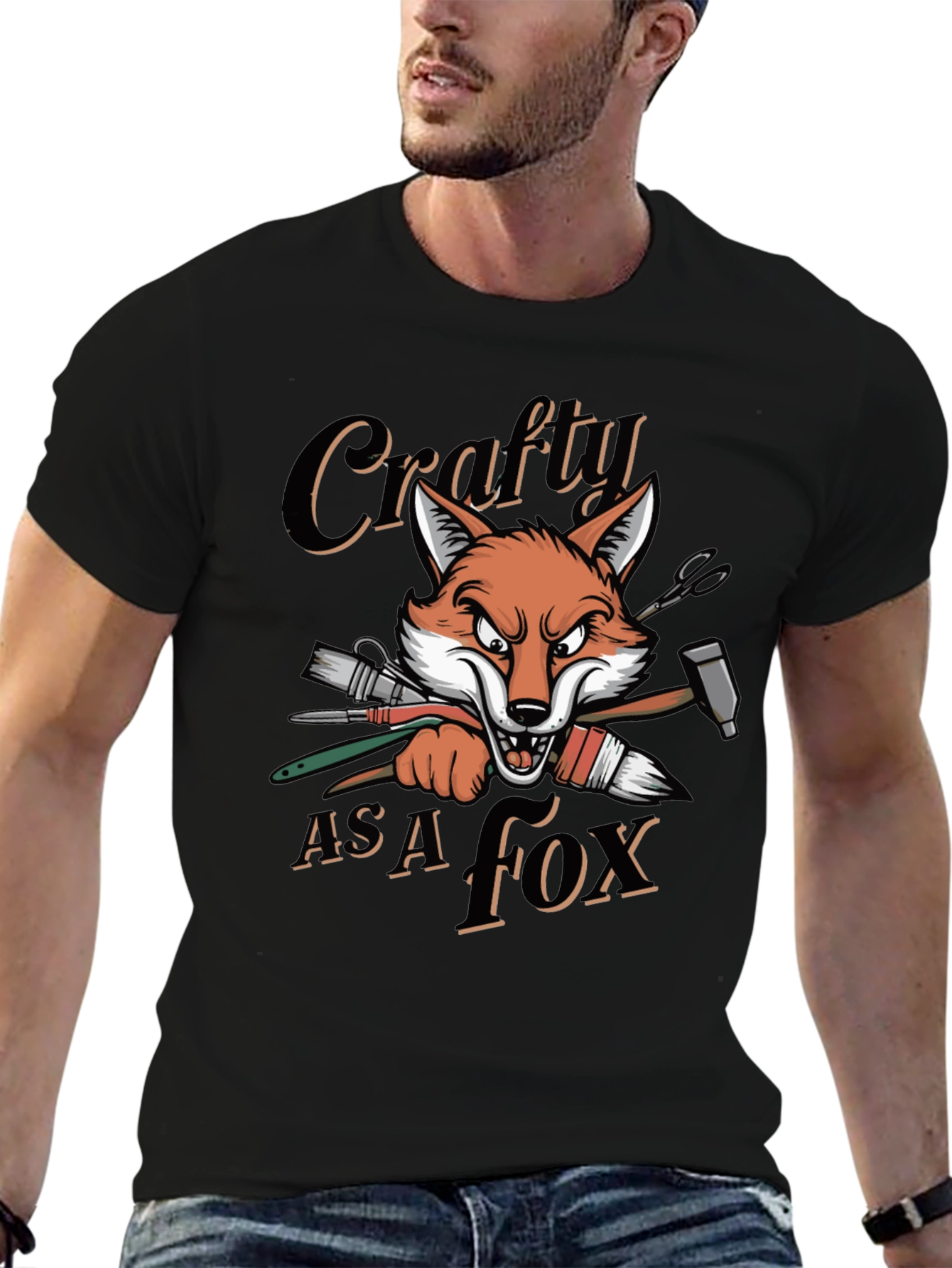 Crafty As A Fox Graphic T-Shirt