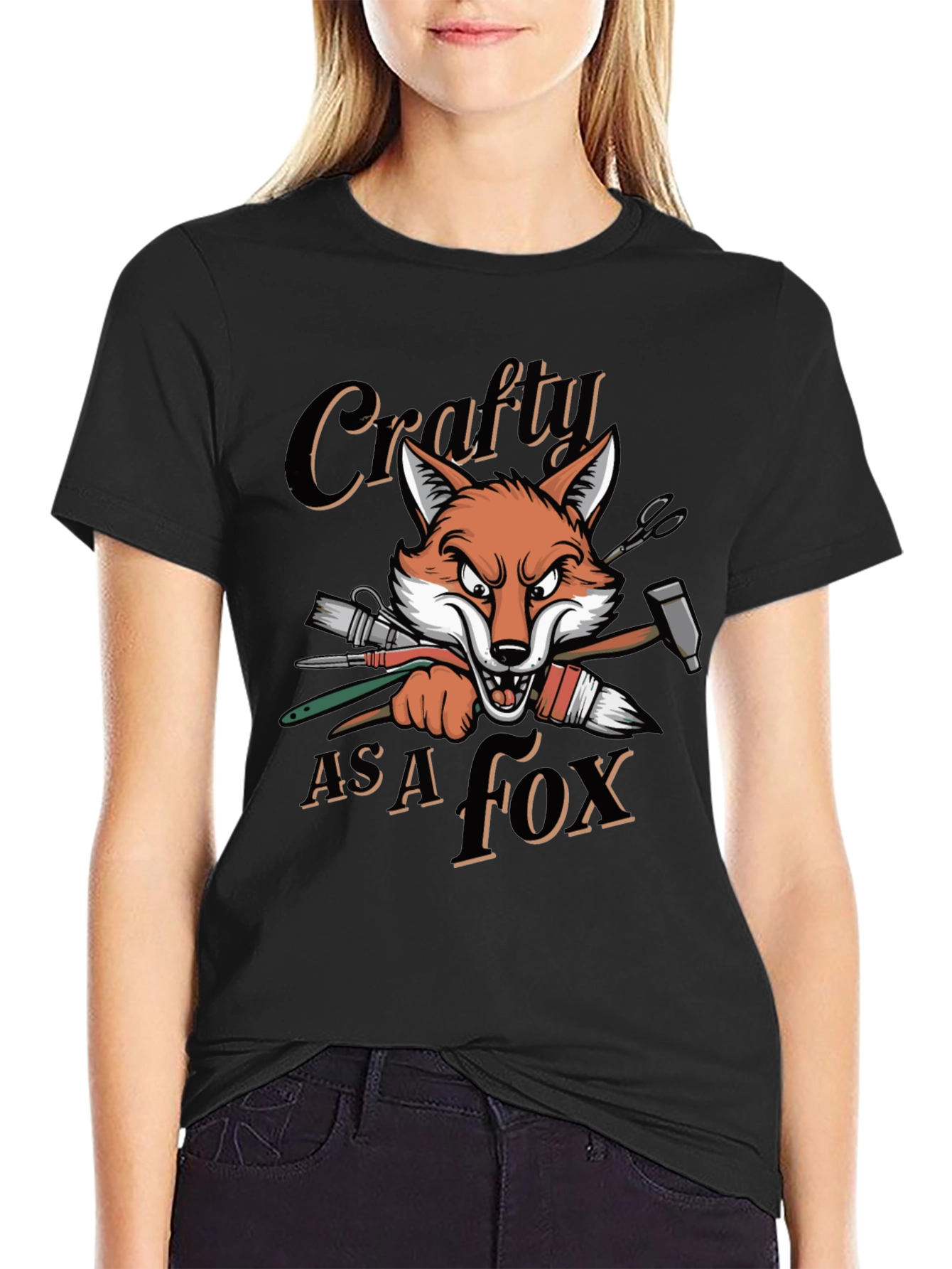Crafty As A Fox Graphic T-Shirt