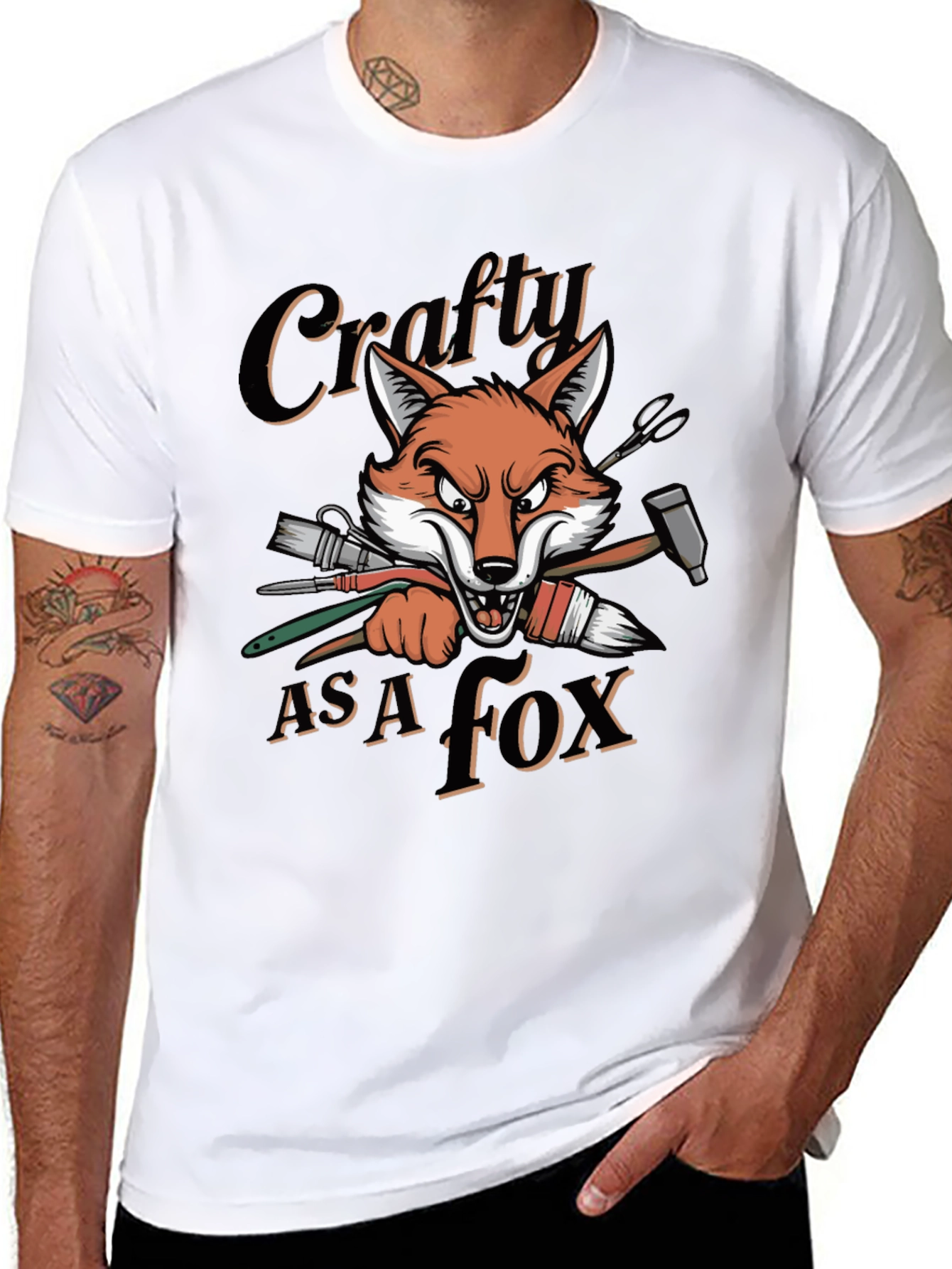 Crafty As A Fox Graphic T-Shirt