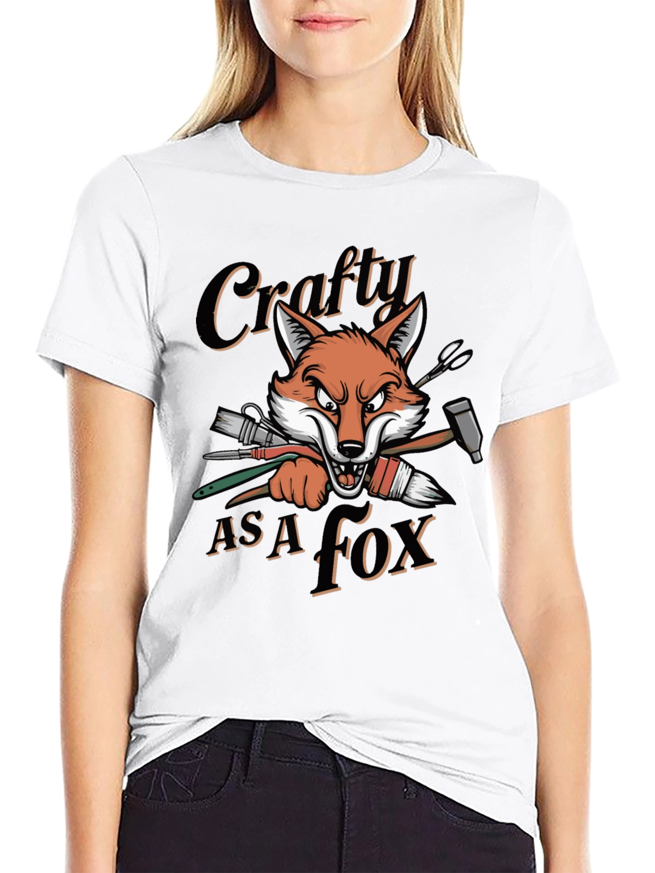 Crafty As A Fox Graphic T-Shirt