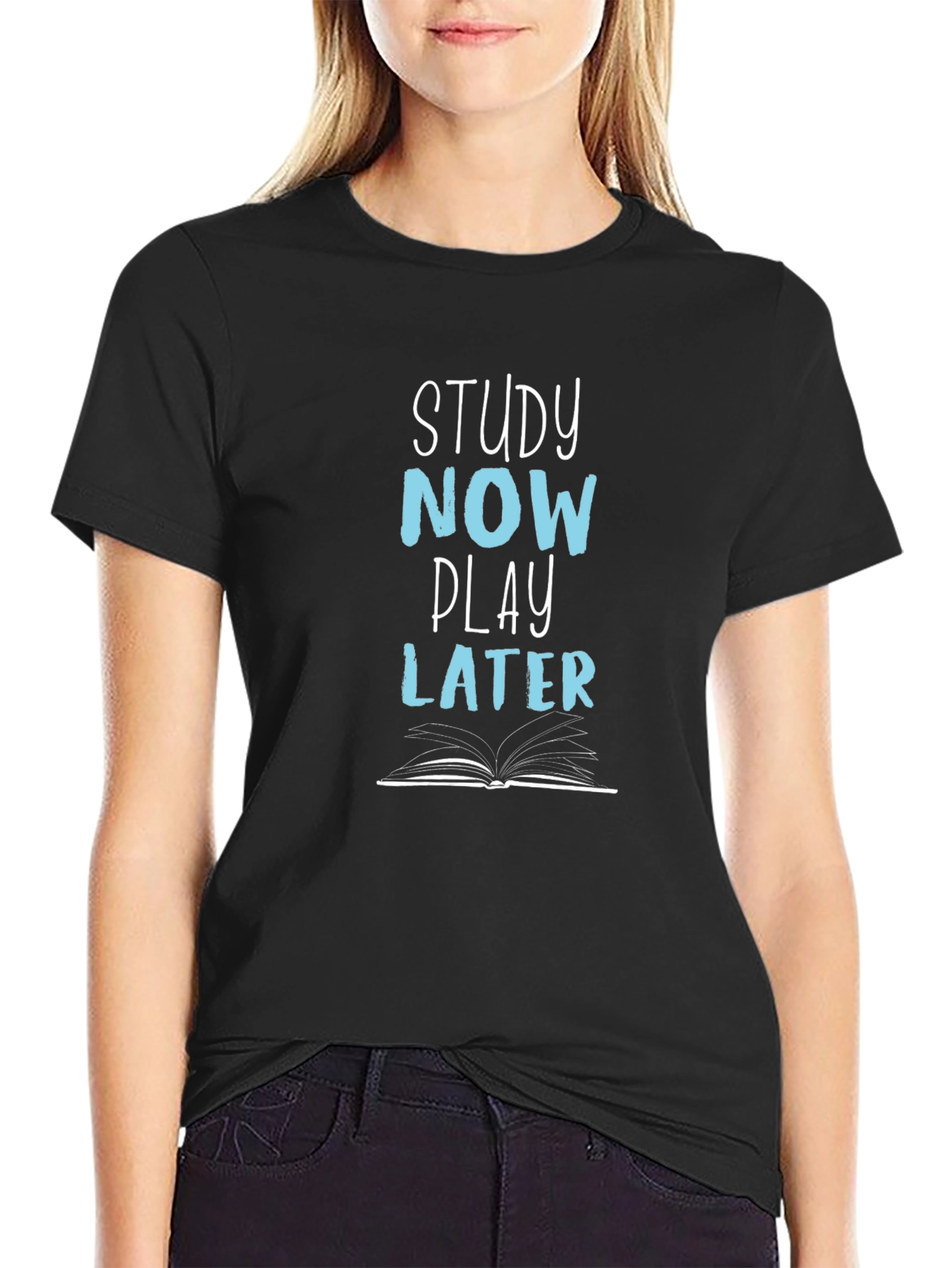 Study Now Play Later Graphic Tee