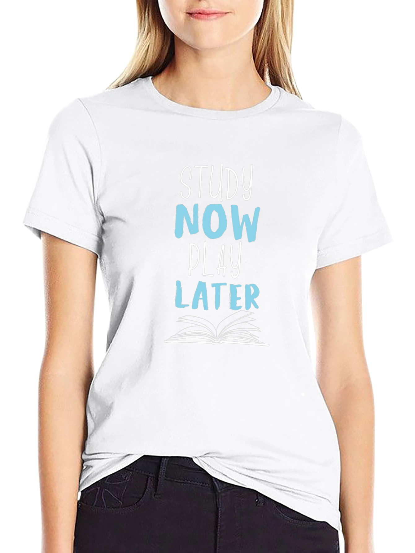 Study Now Play Later Graphic Tee