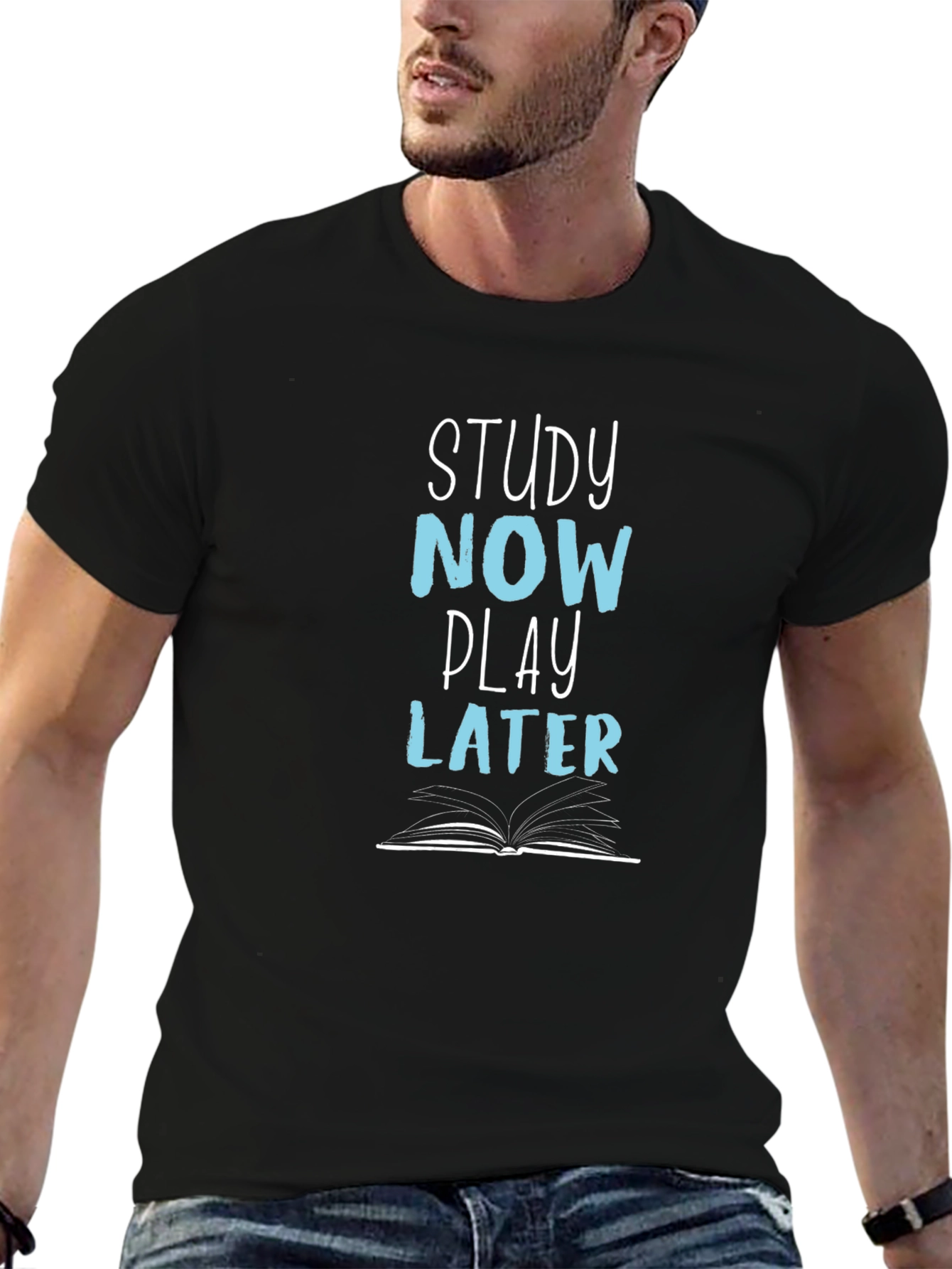 Study Now Play Later Graphic Tee