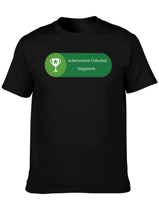 Achievement Unlocked Happiness Graphic T-Shirt