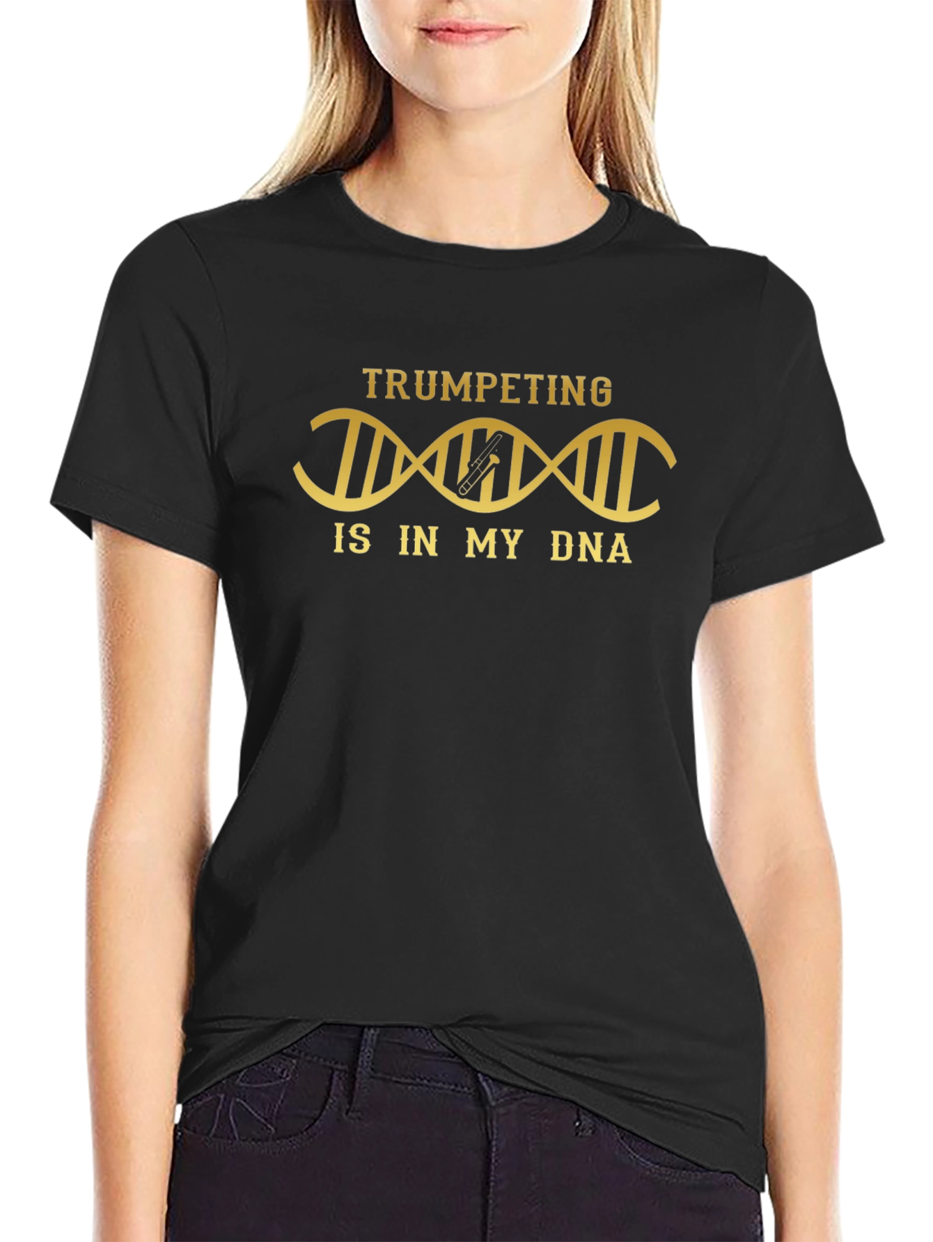 Trumpeting DNA Graphic T-Shirt - Musician Tee