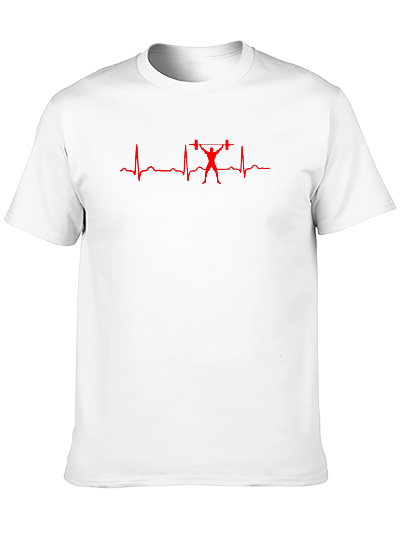 Weightlifting Heartbeat T-Shirt - Black