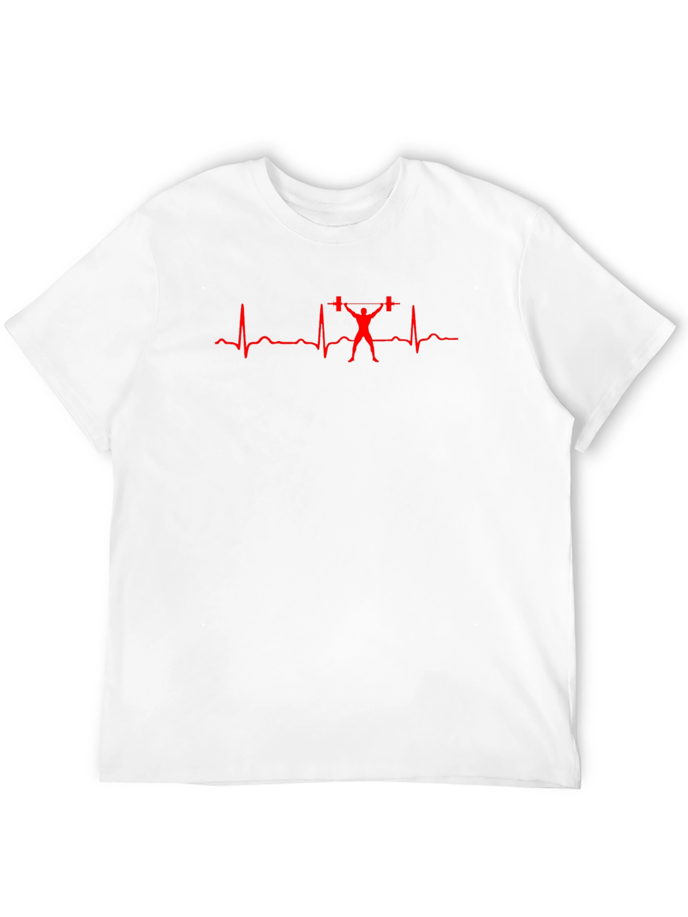 Weightlifting Heartbeat T-Shirt - Black