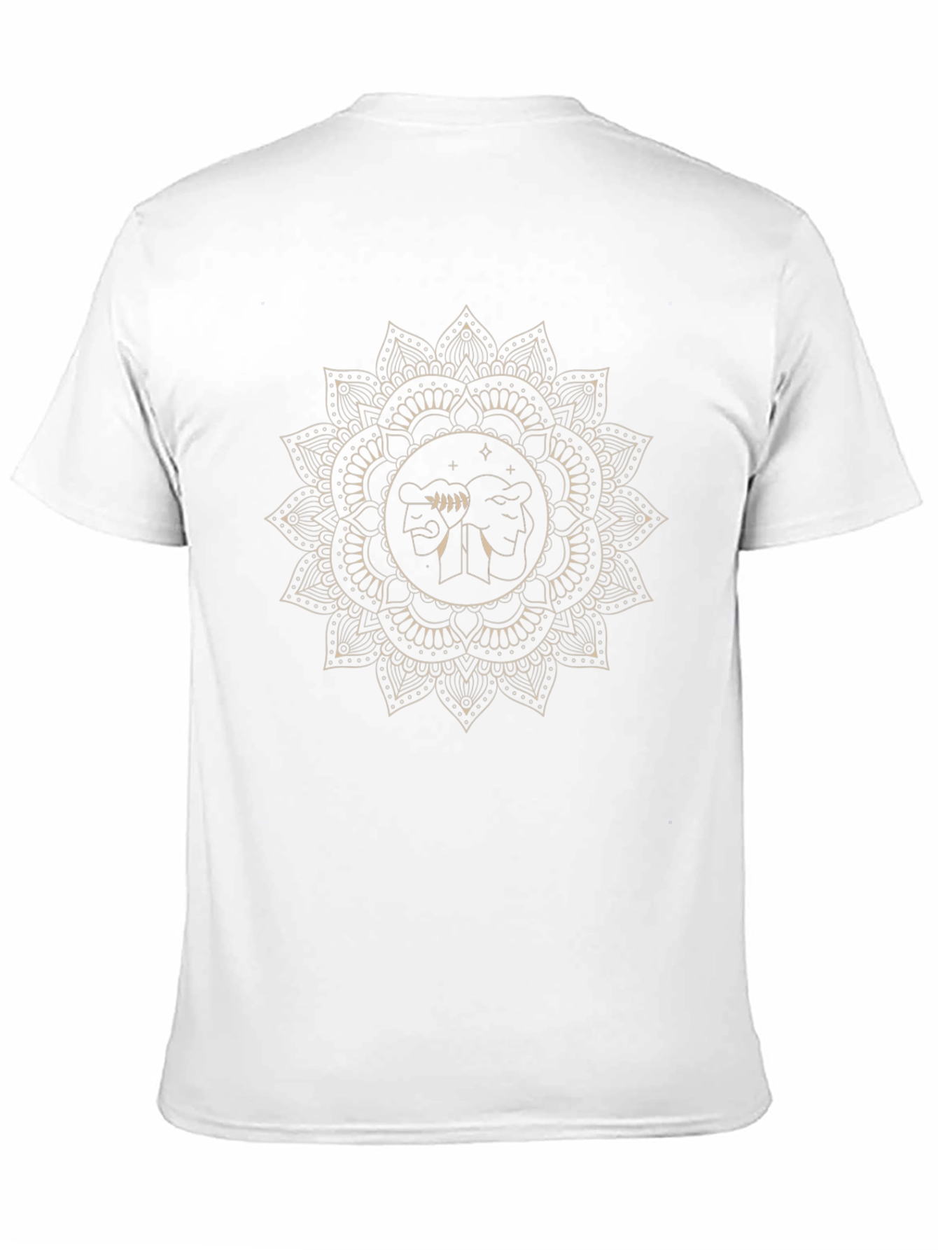 Gemini Mandala Graphic Tee - Zodiac T-Shirt