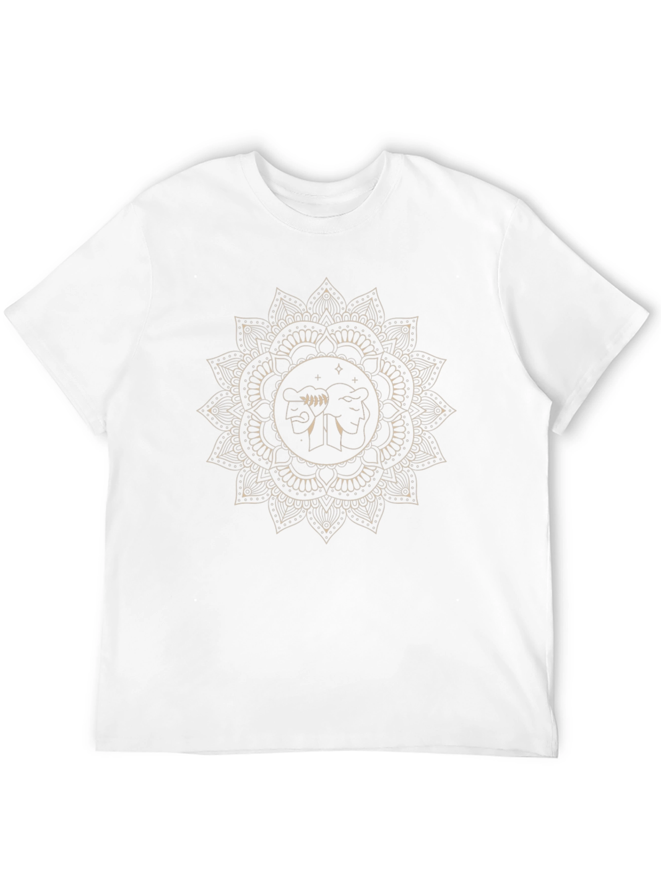 Gemini Mandala Graphic Tee - Zodiac T-Shirt