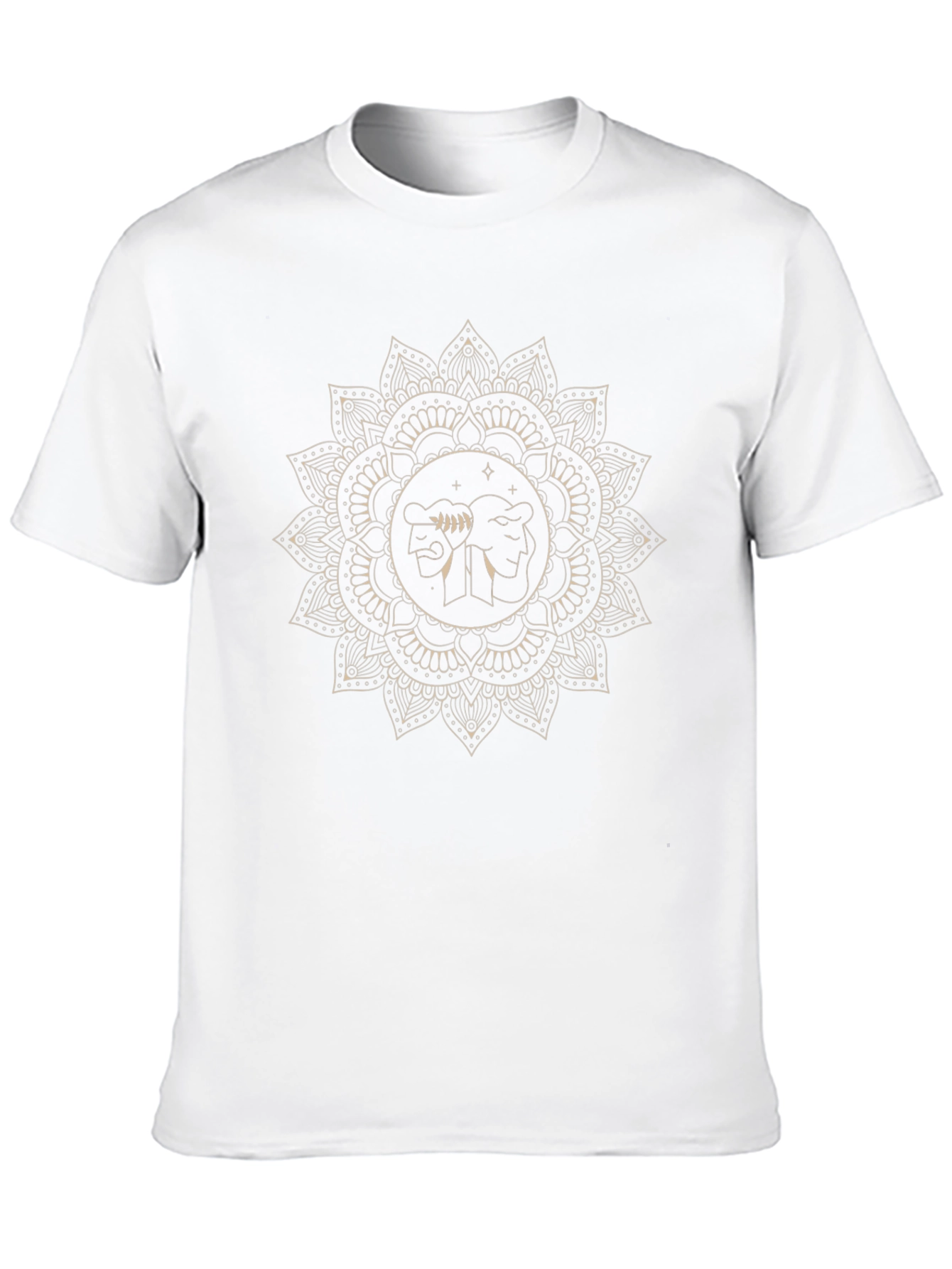 Gemini Mandala Graphic Tee - Zodiac T-Shirt