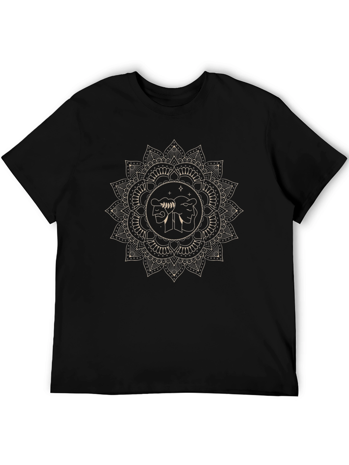 Gemini Mandala Graphic Tee - Zodiac T-Shirt