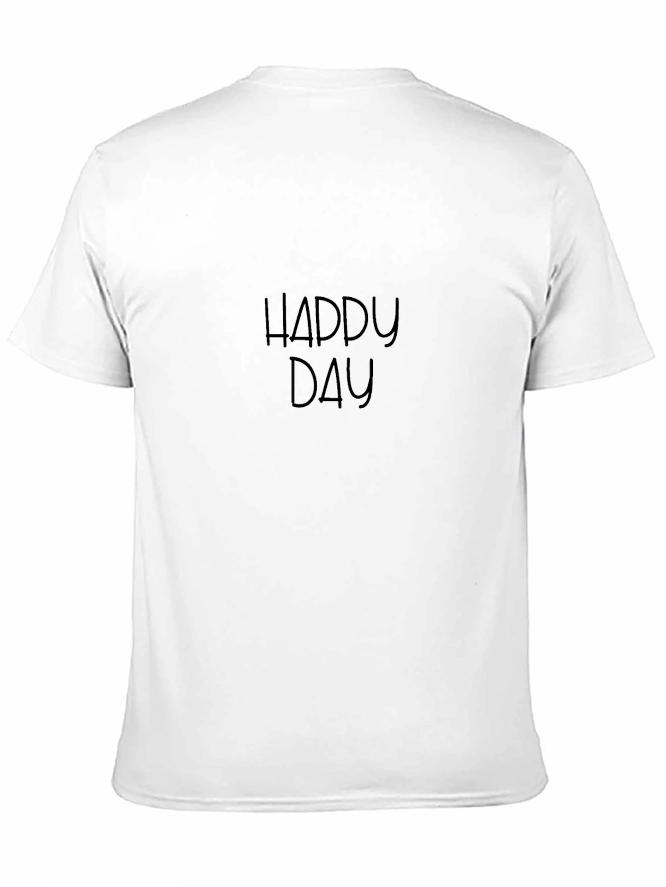 Happy Day Black T-Shirt Casual Wear