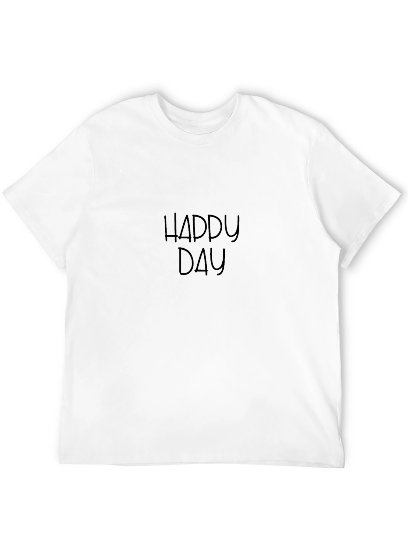 Happy Day Black T-Shirt Casual Wear
