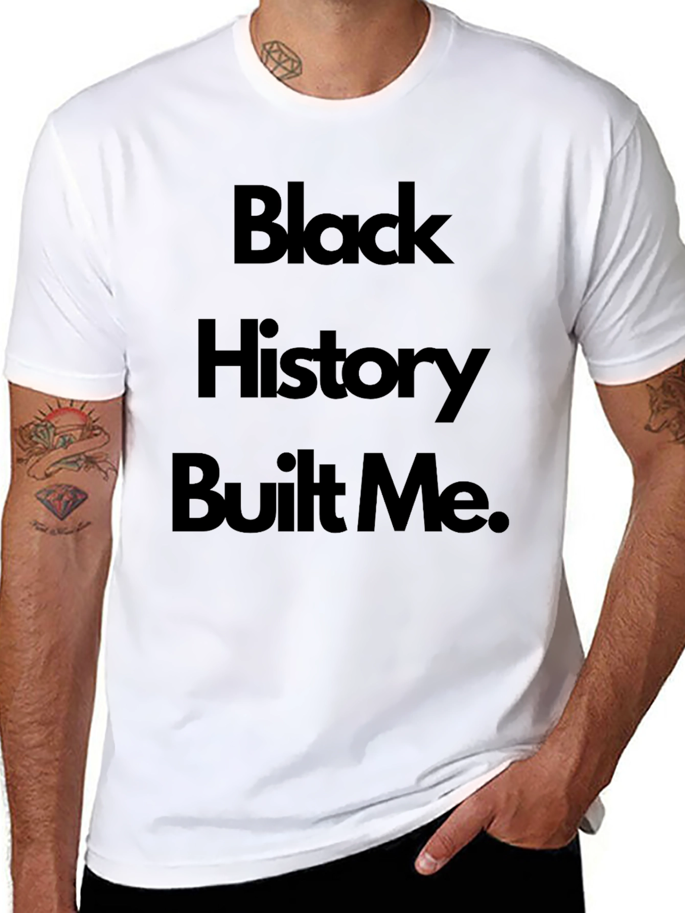 Black History Built Me Black T-Shirt