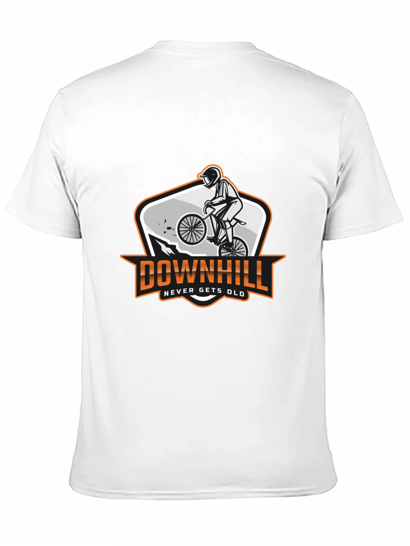 Downhill Biker Graphic T-Shirt - Never Gets Old