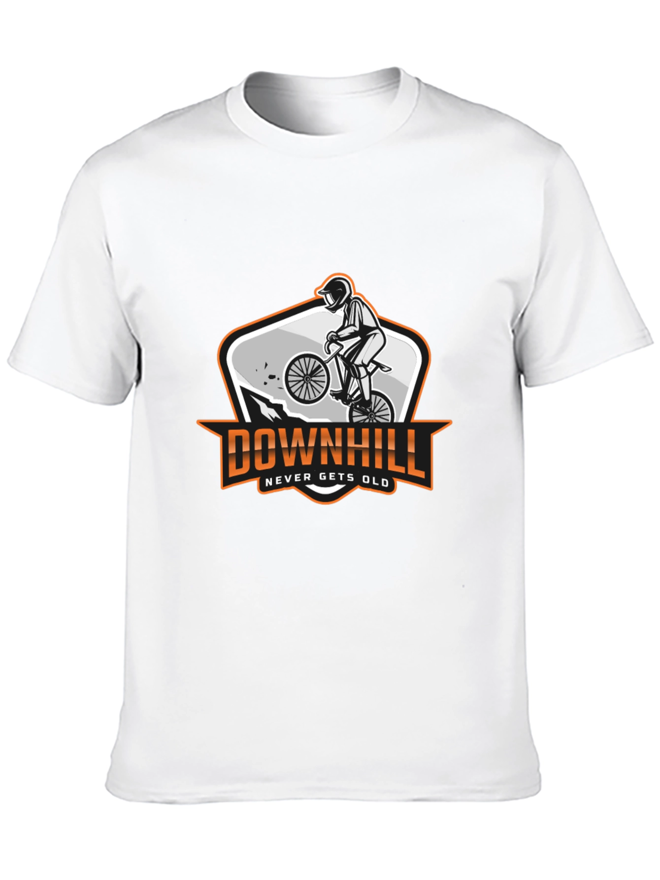 Downhill Biker Graphic T-Shirt - Never Gets Old