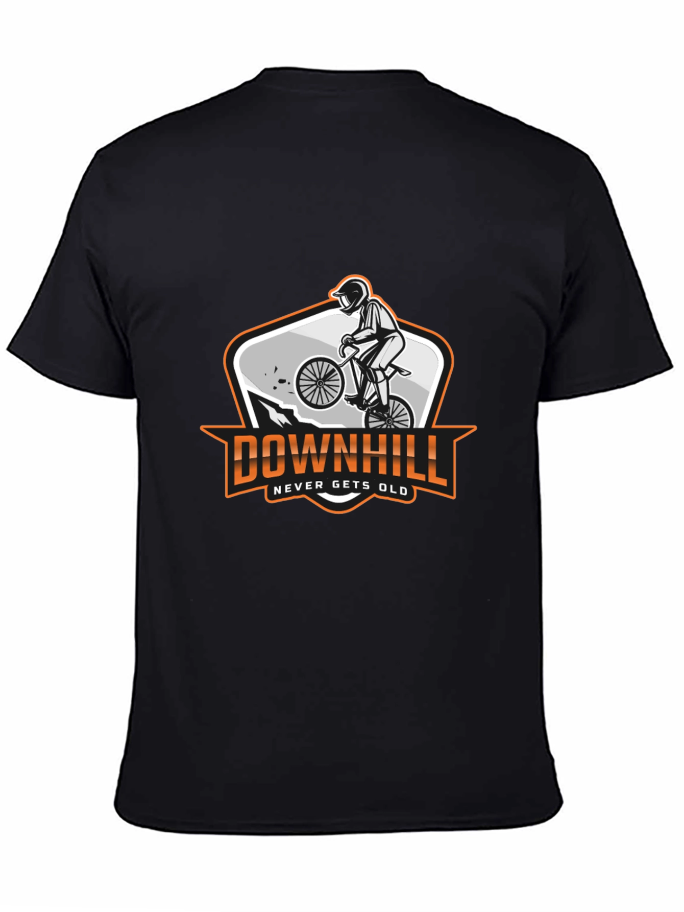 Downhill Biker Graphic T-Shirt - Never Gets Old