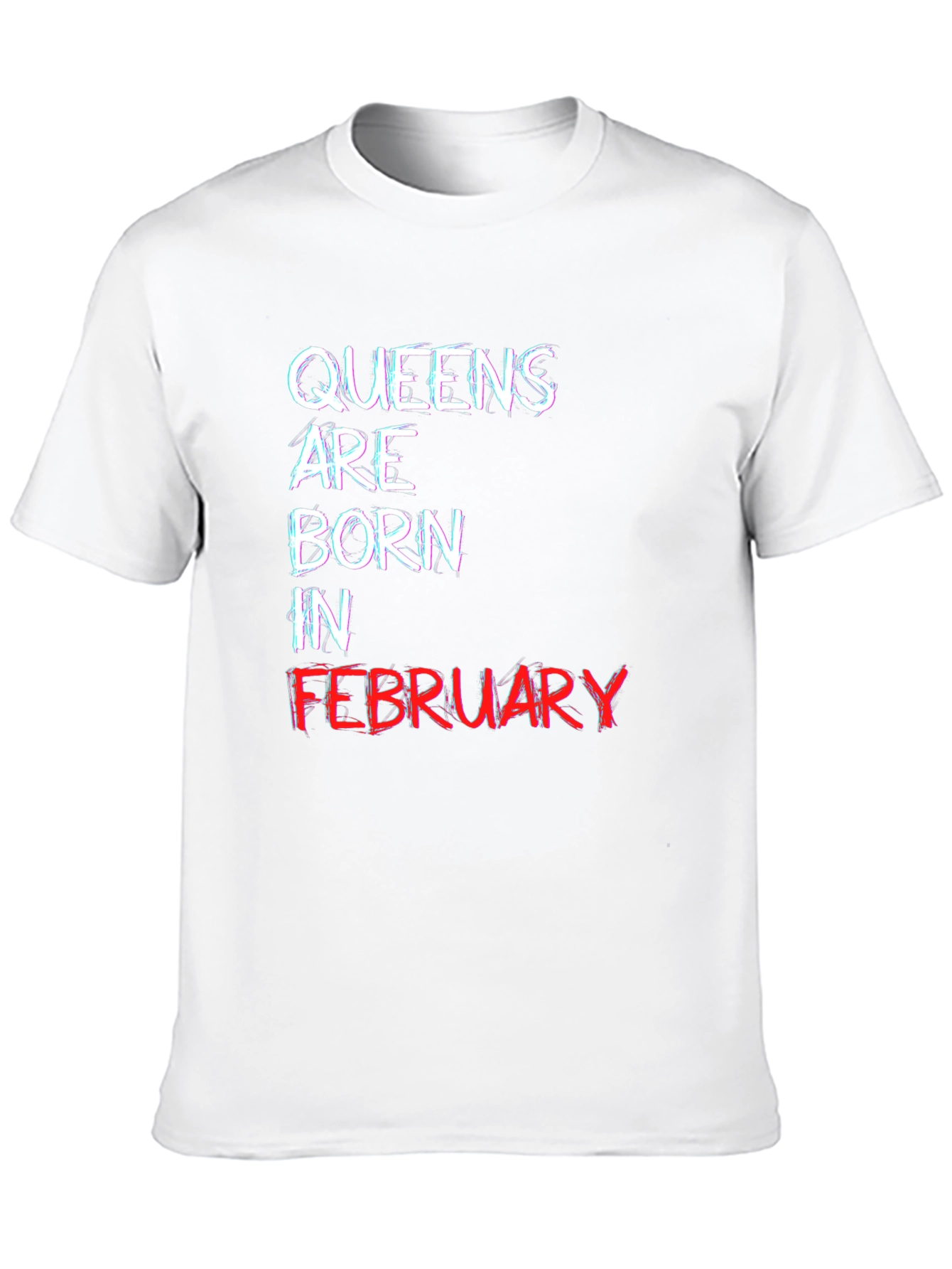 Queens Born in February Black T-Shirt