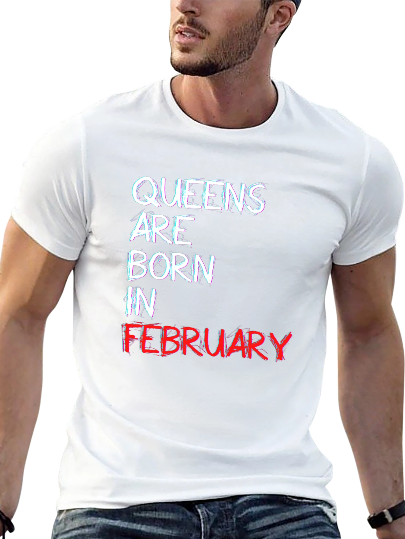 Queens Born in February Black T-Shirt
