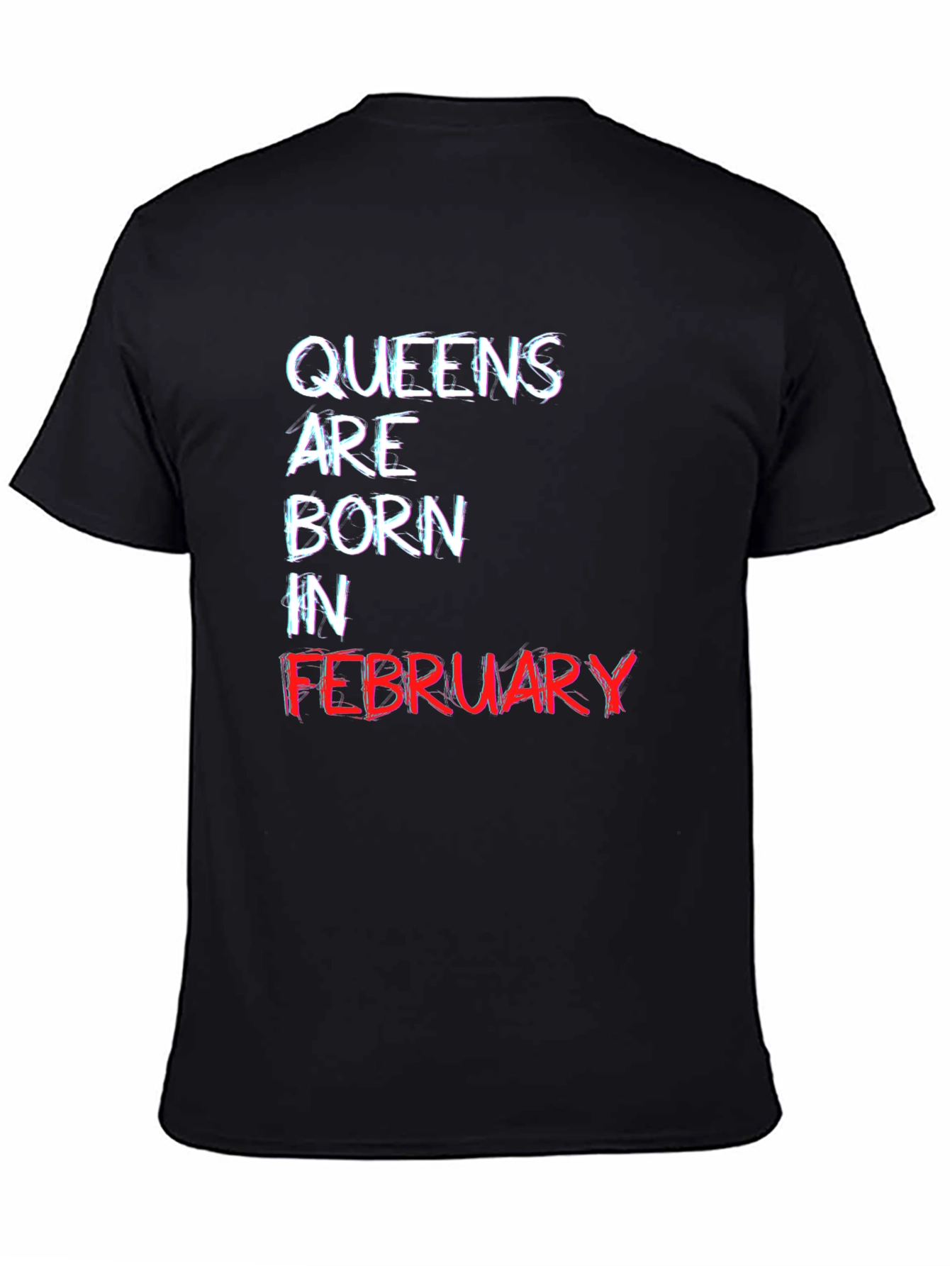 Queens Born in February Black T-Shirt
