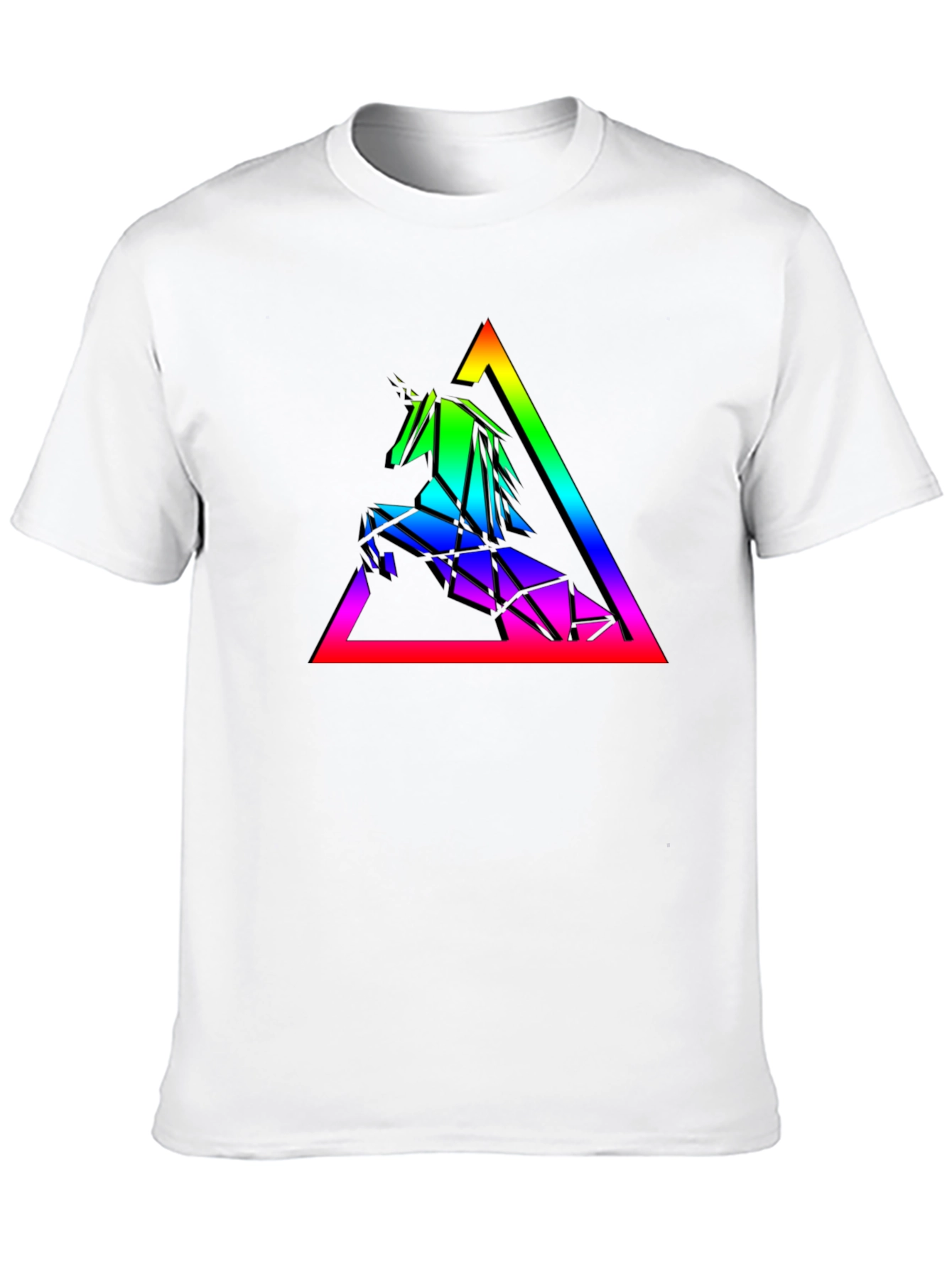 Geometric Unicorn Rainbow T-Shirt