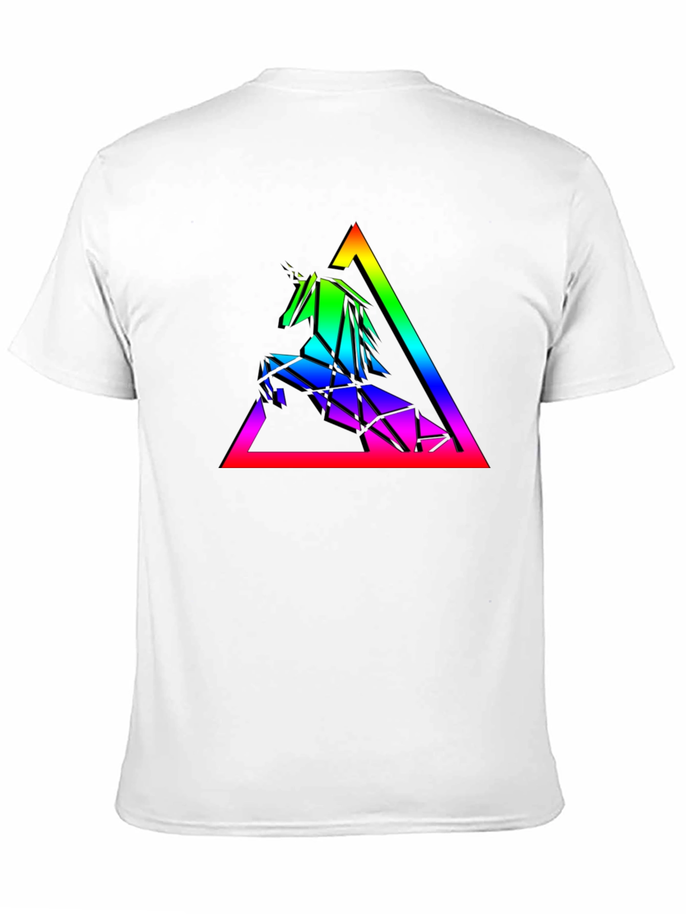 Geometric Unicorn Rainbow T-Shirt