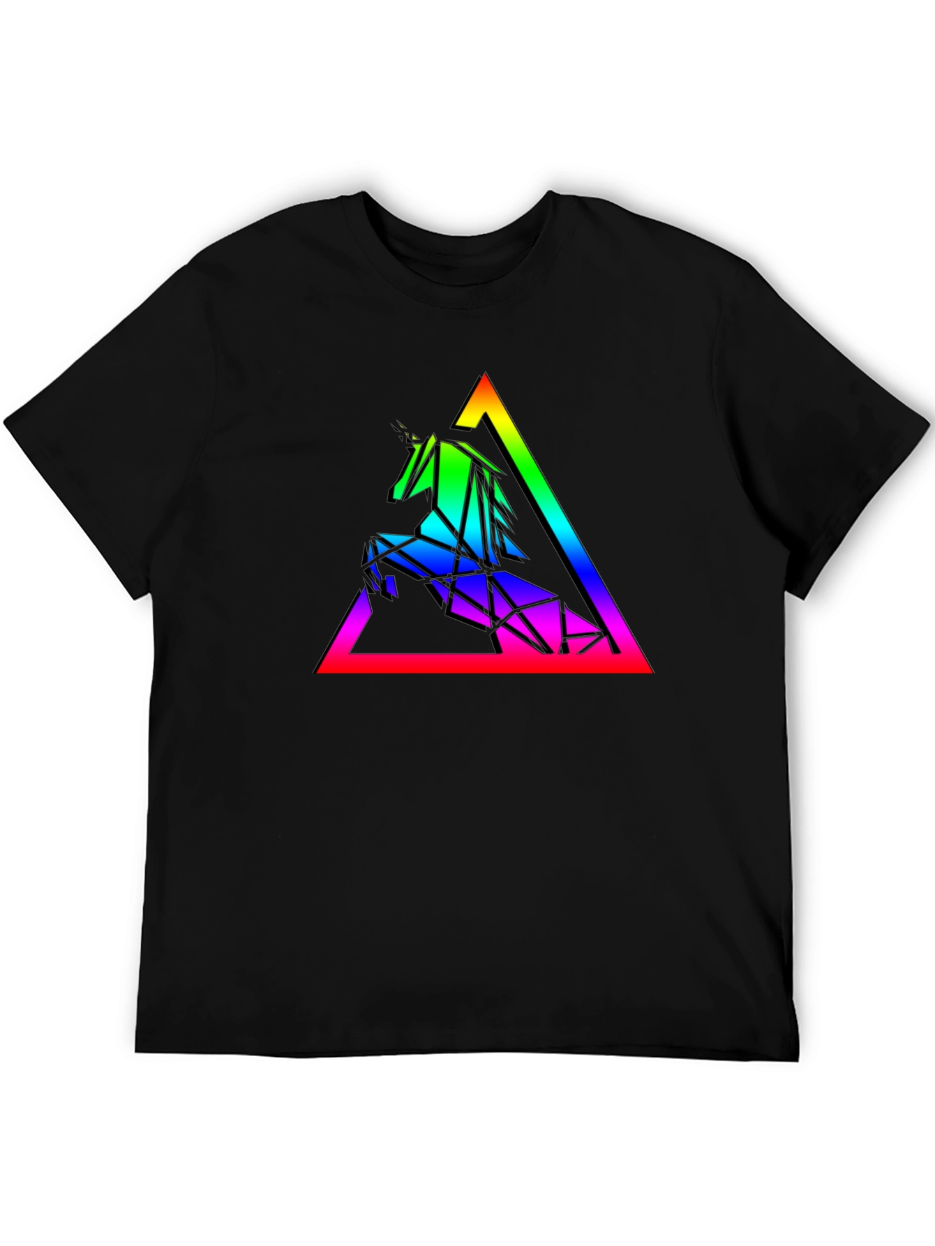 Geometric Unicorn Rainbow T-Shirt