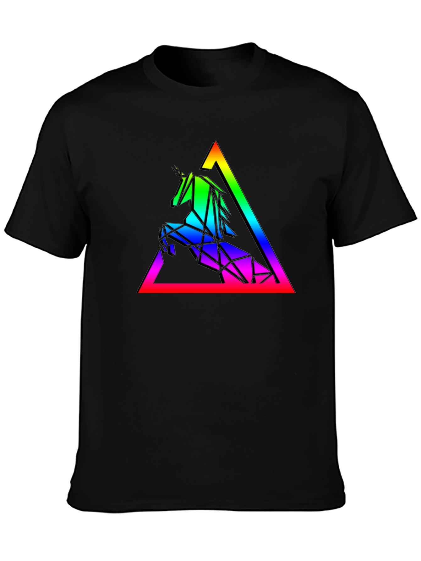 Geometric Unicorn Rainbow T-Shirt