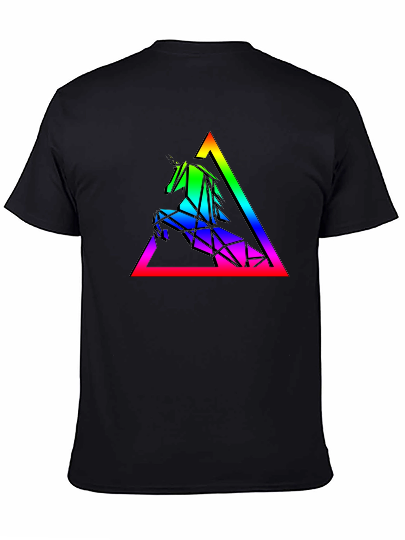 Geometric Unicorn Rainbow T-Shirt