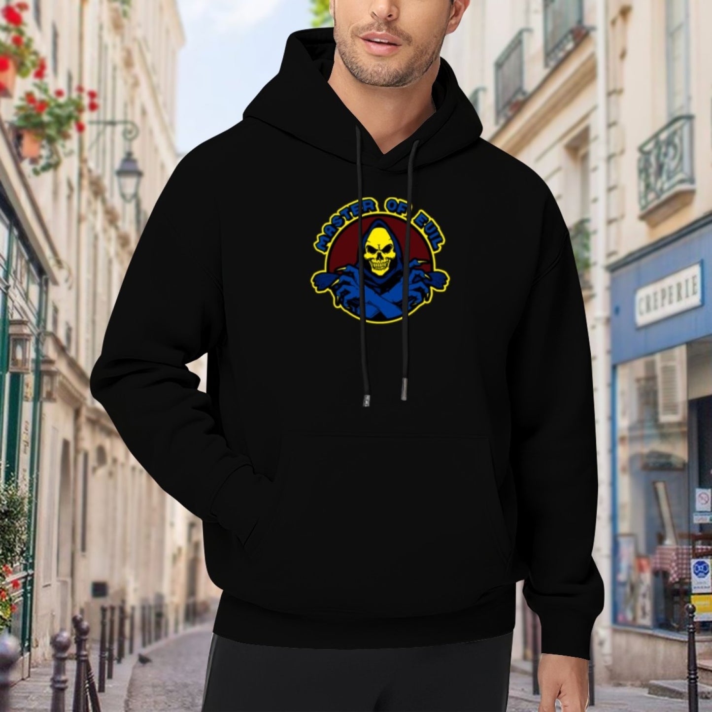 Cozy New Unisex Black Hoodie - Watercolor Sunset Pattern - Soft Sweatshirt - American Direct Shipping
