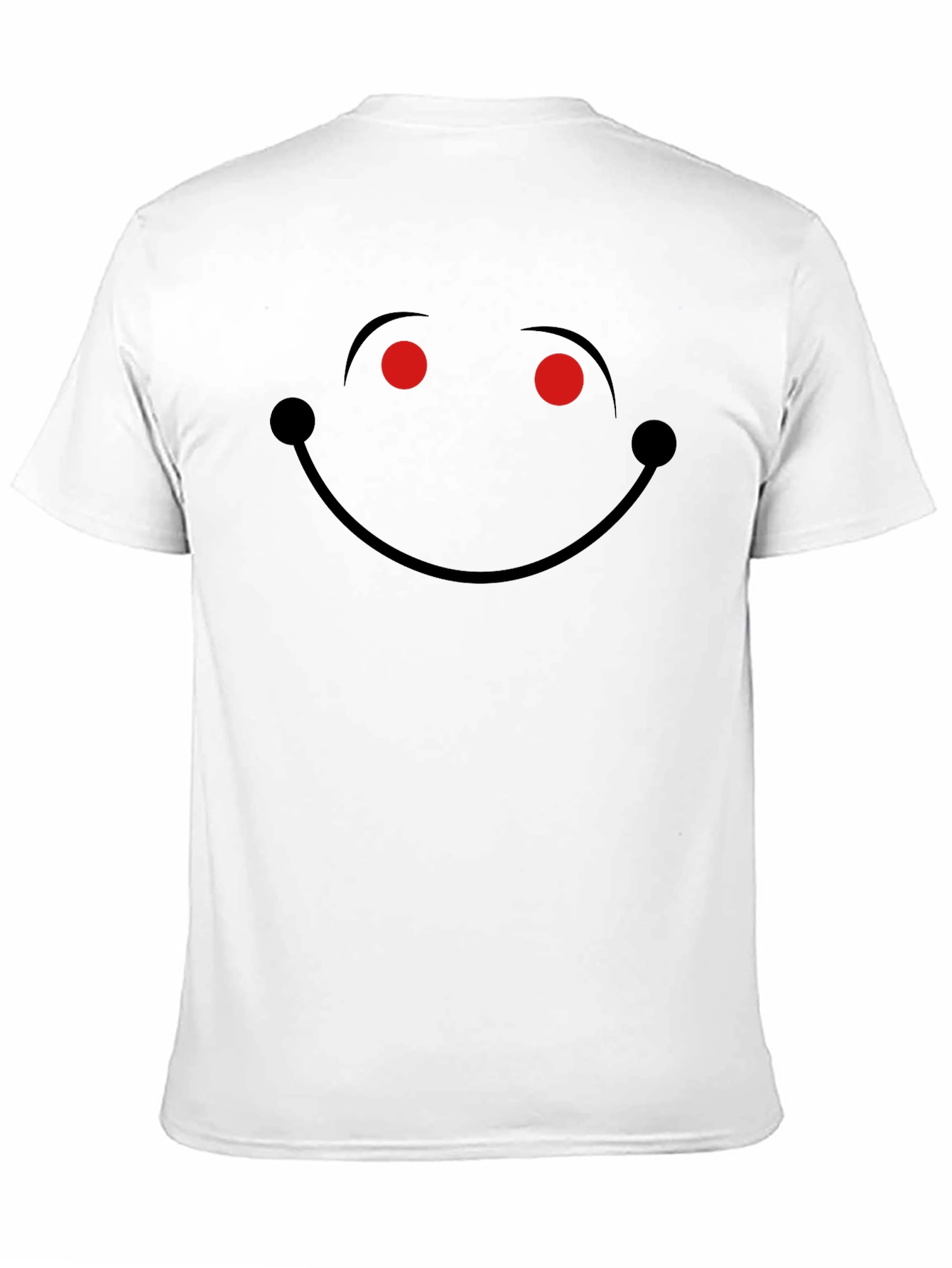 Mens Black Evil Smile Graphic T-Shirt