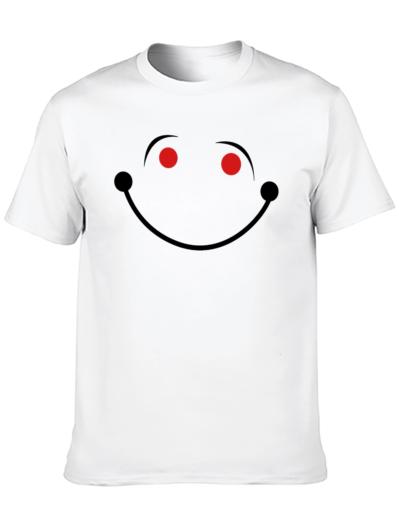 Mens Black Evil Smile Graphic T-Shirt
