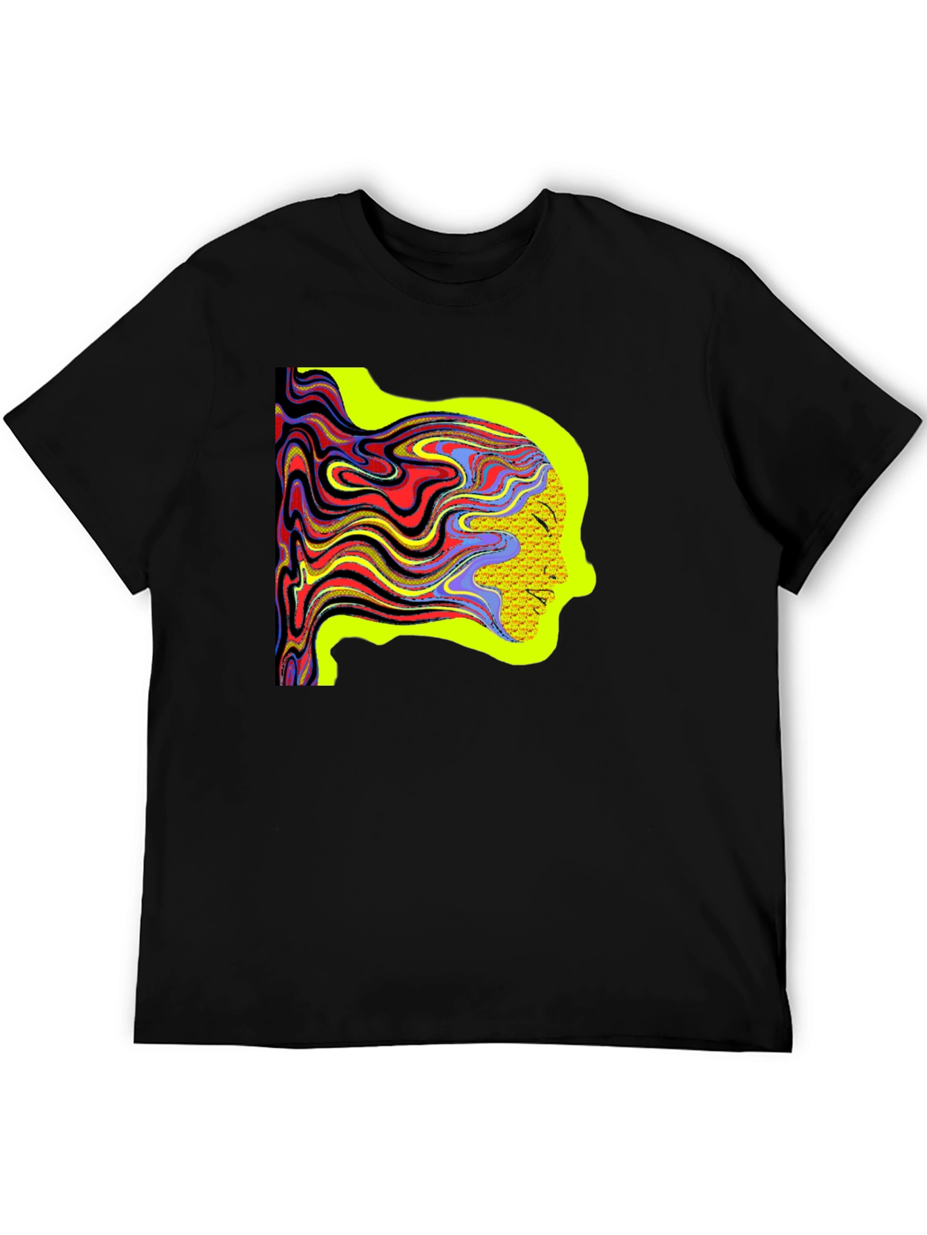Psychedelic Woman Tee - Artistic Graphic Print Shirt