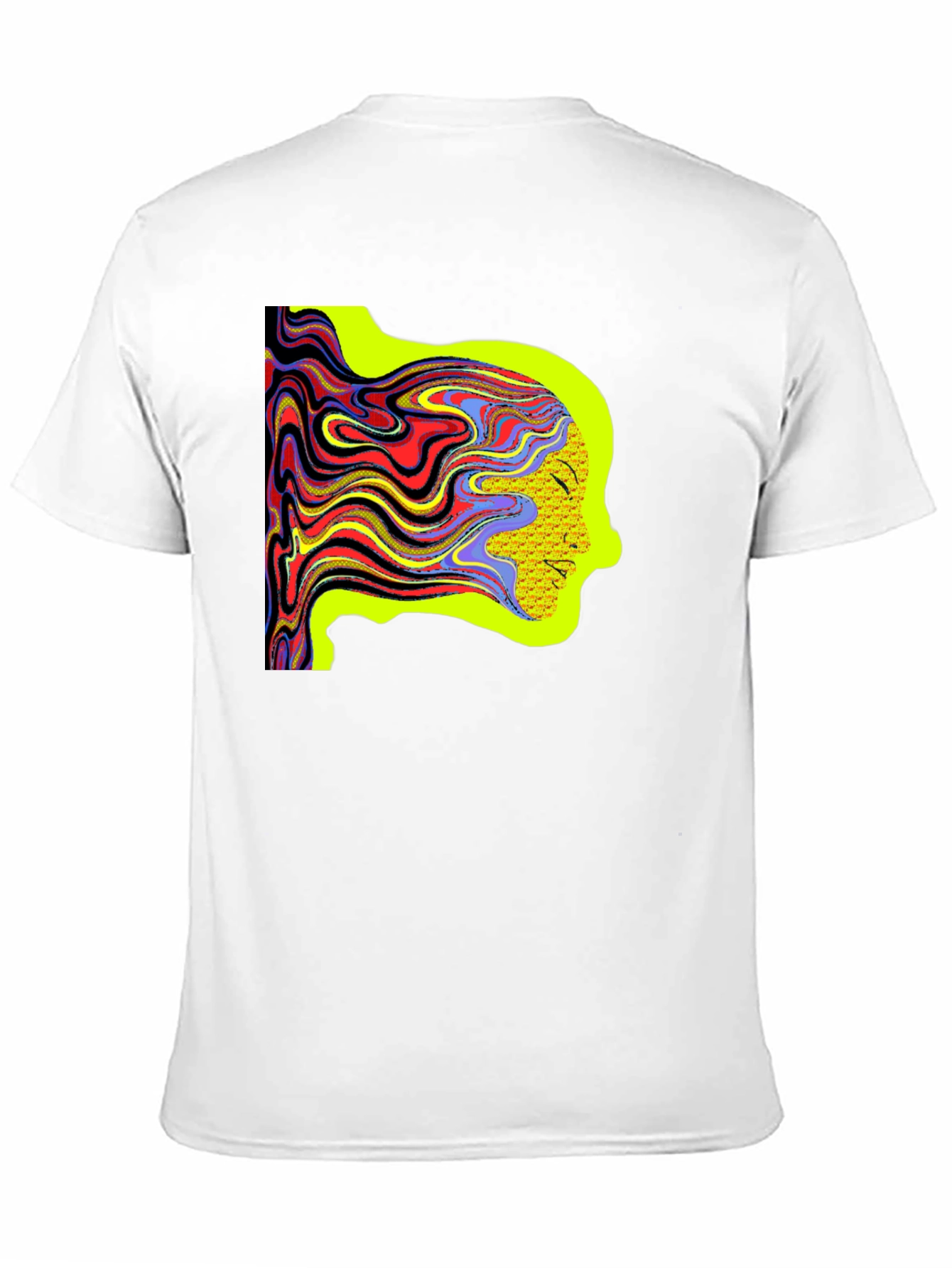 Psychedelic Woman Tee - Artistic Graphic Print Shirt